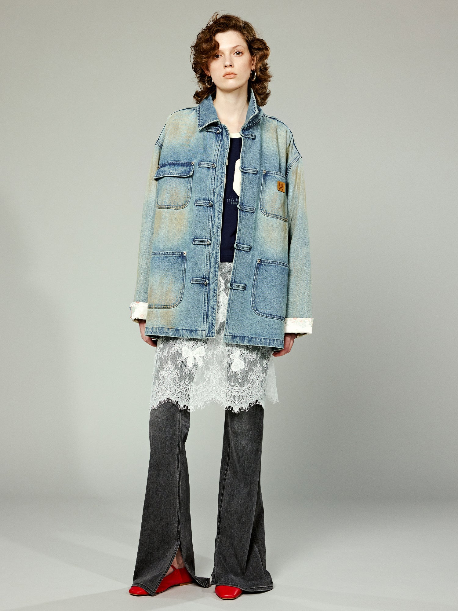 New Chinese-style denim work jacket