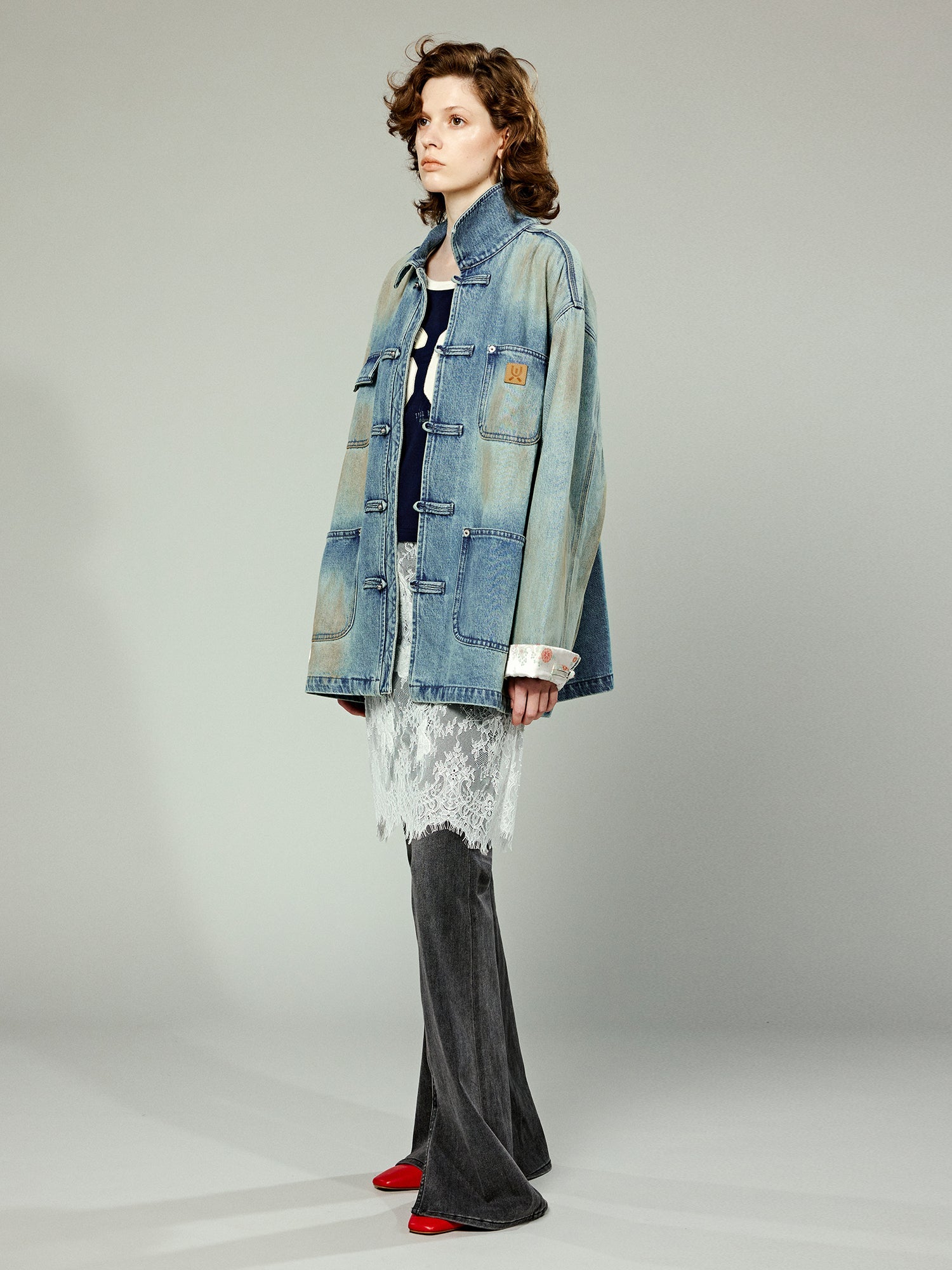 New Chinese-style denim work jacket