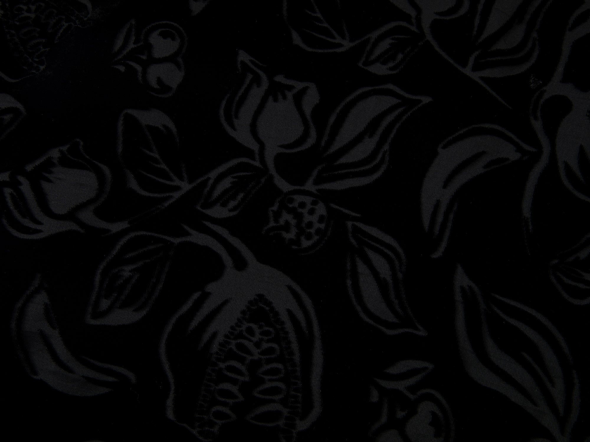 Velvet floral irregular hem skirt