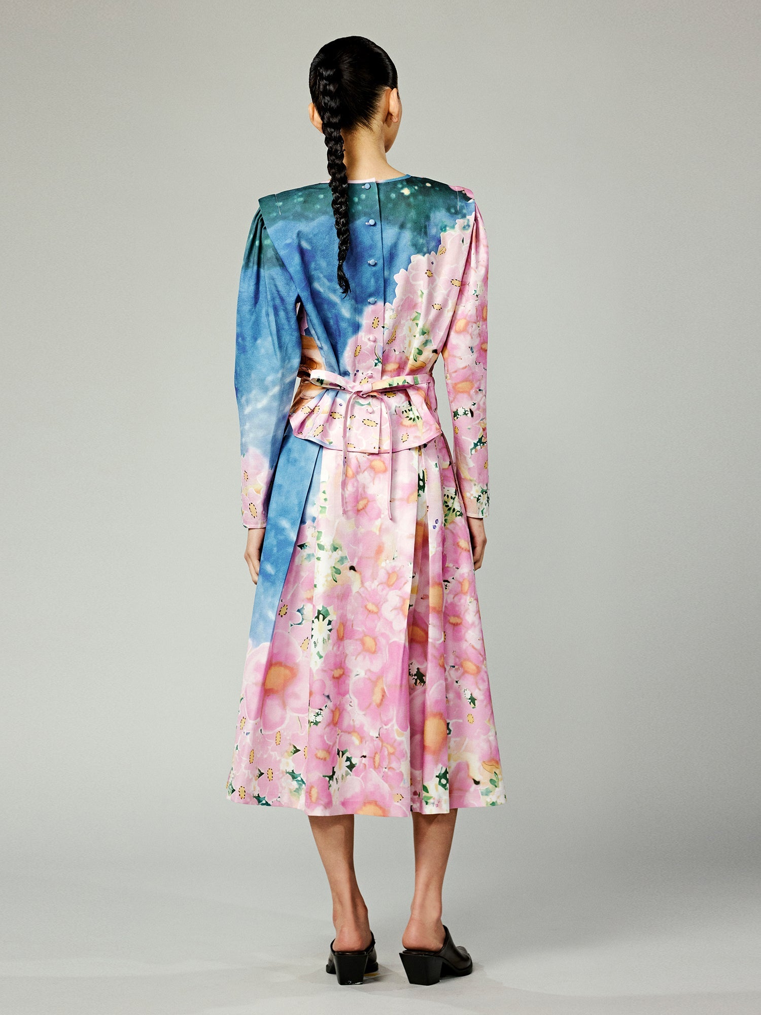 Colorful comic girl pleated skirt