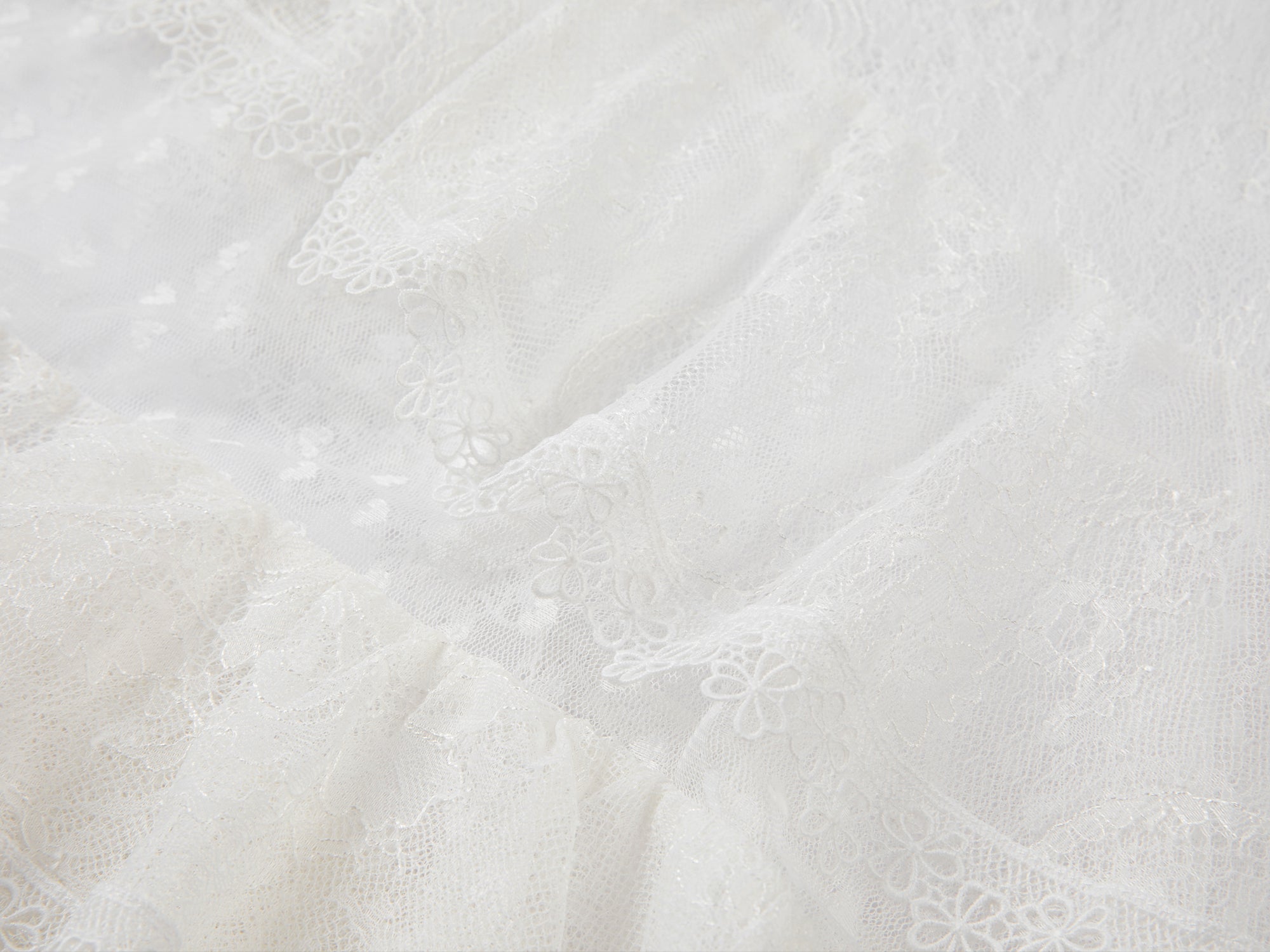 Asymmetrical lace patchwork dress