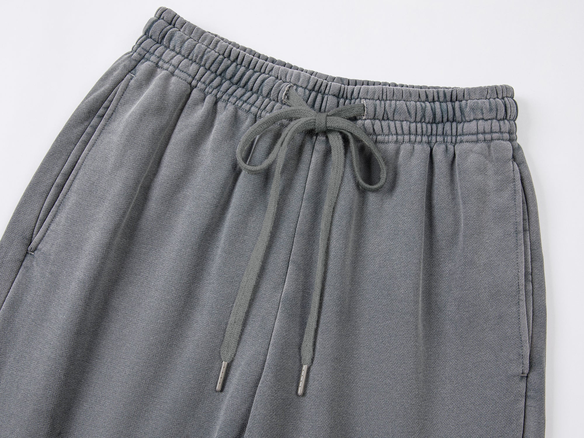 Washed flared sweatpants in grey
