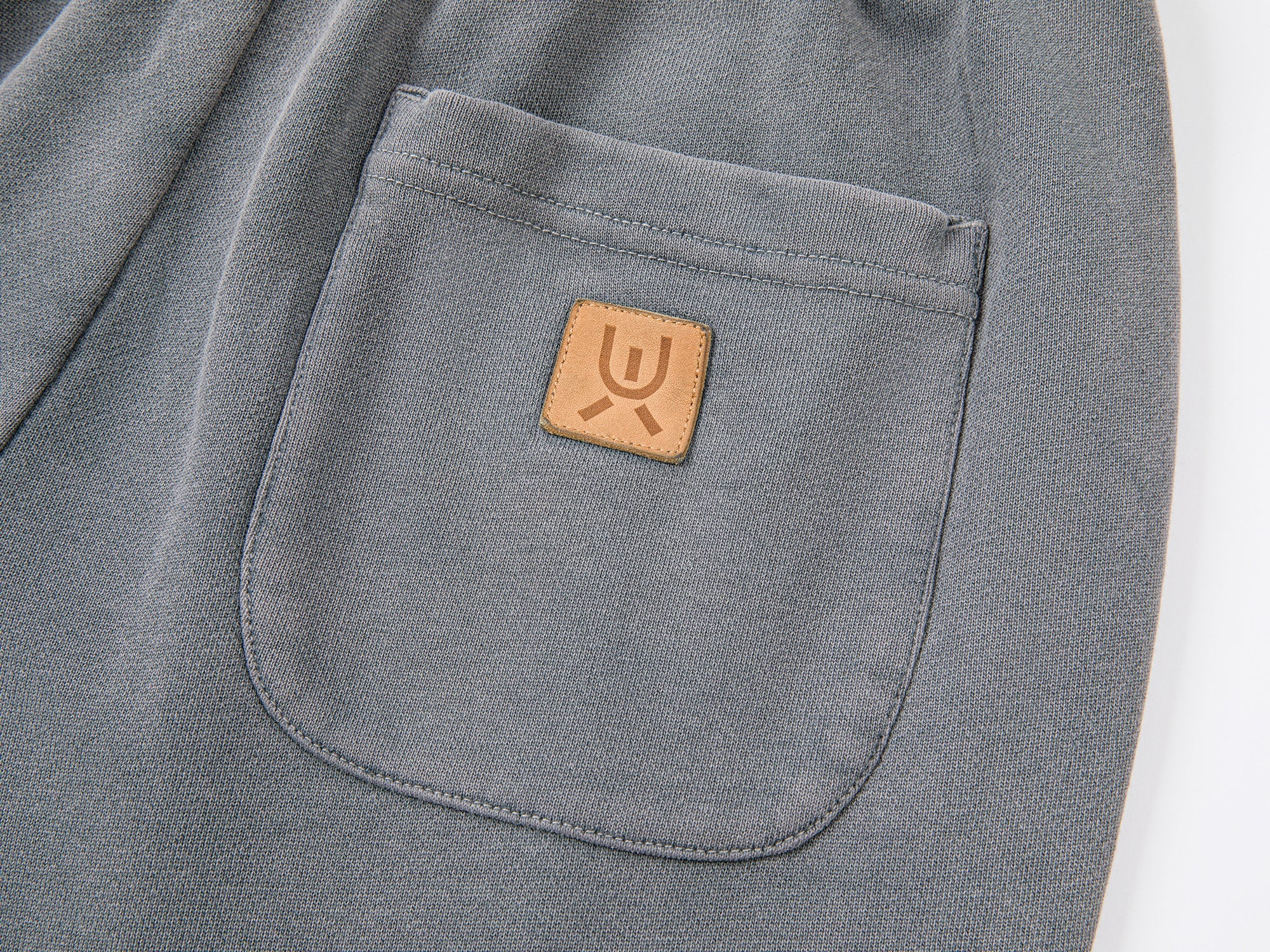 Washed flared sweatpants in grey