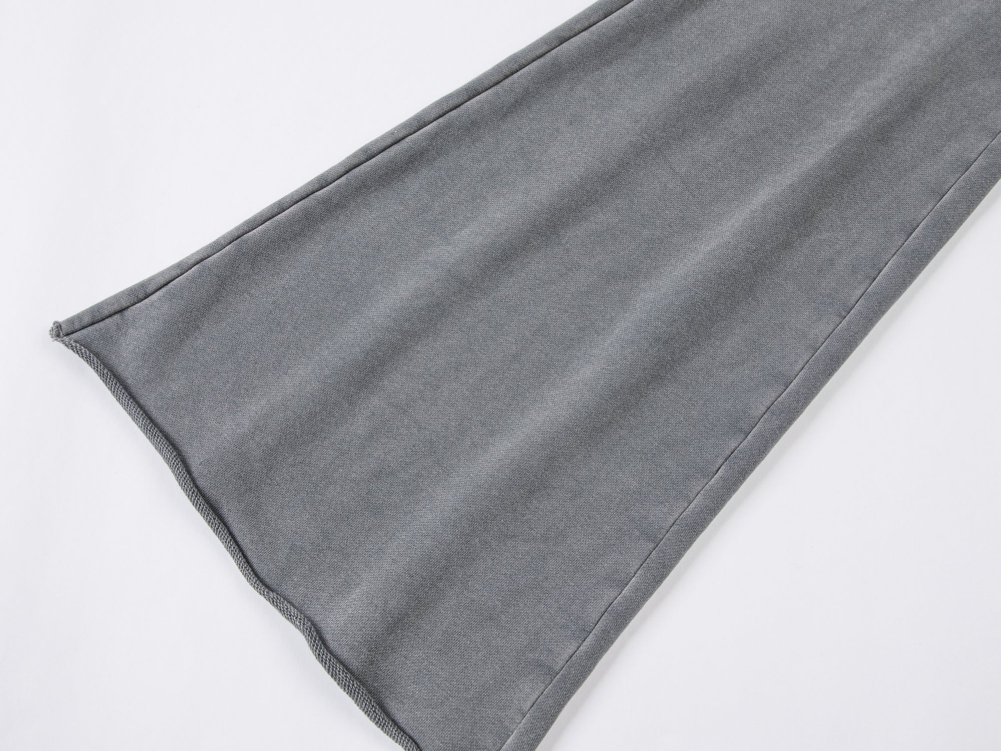 Washed flared sweatpants in grey