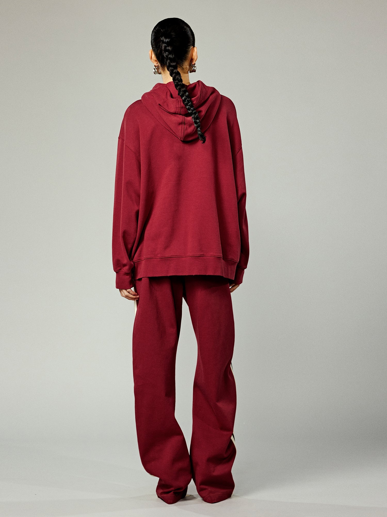 Illusion tie academy striped hoodie