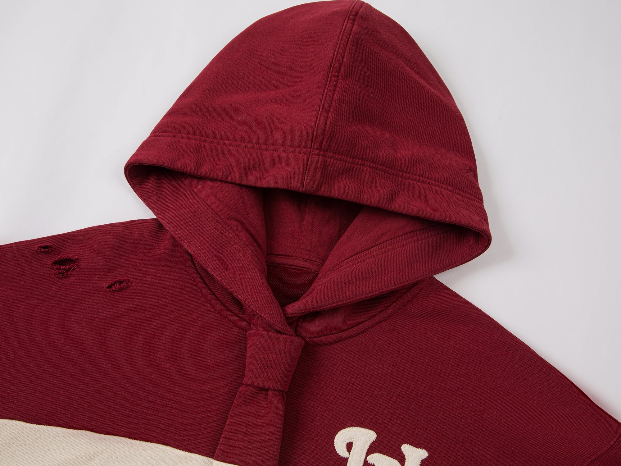 Illusion tie academy striped hoodie