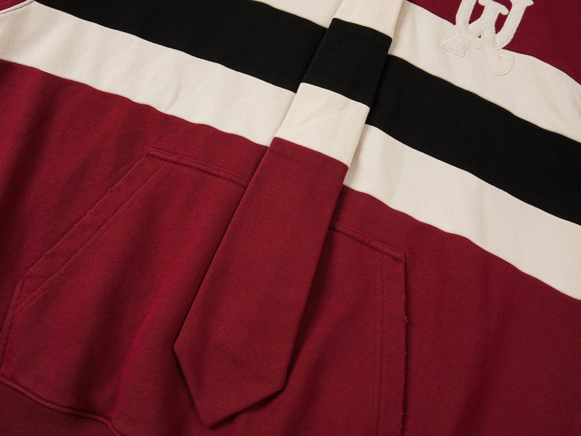 Illusion tie academy striped hoodie