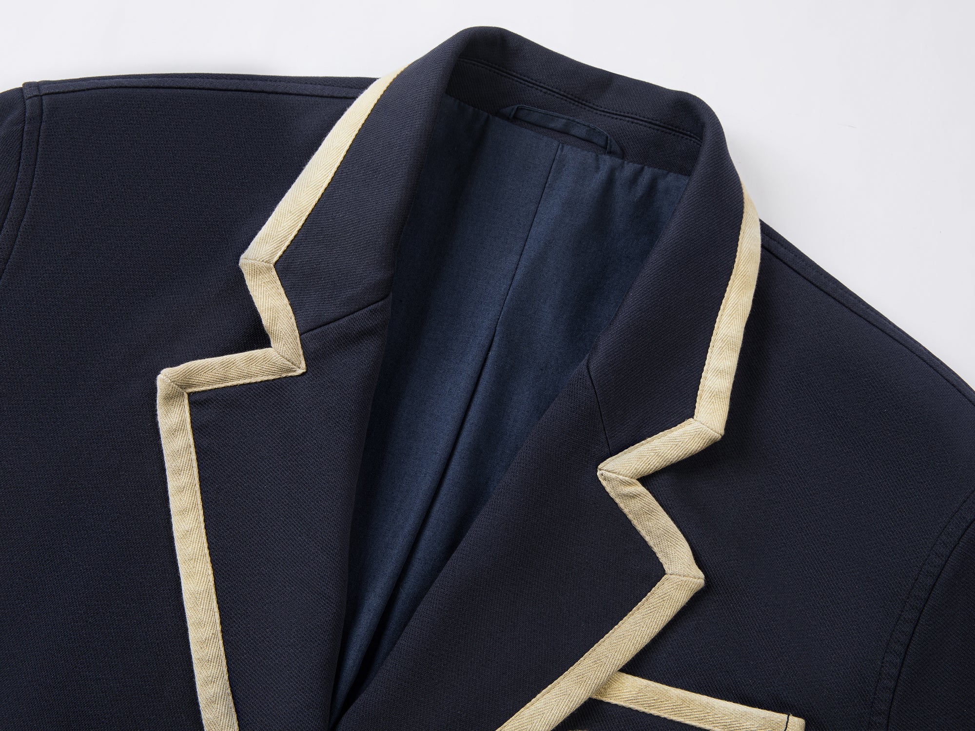 Collegiate contrast trim blazer