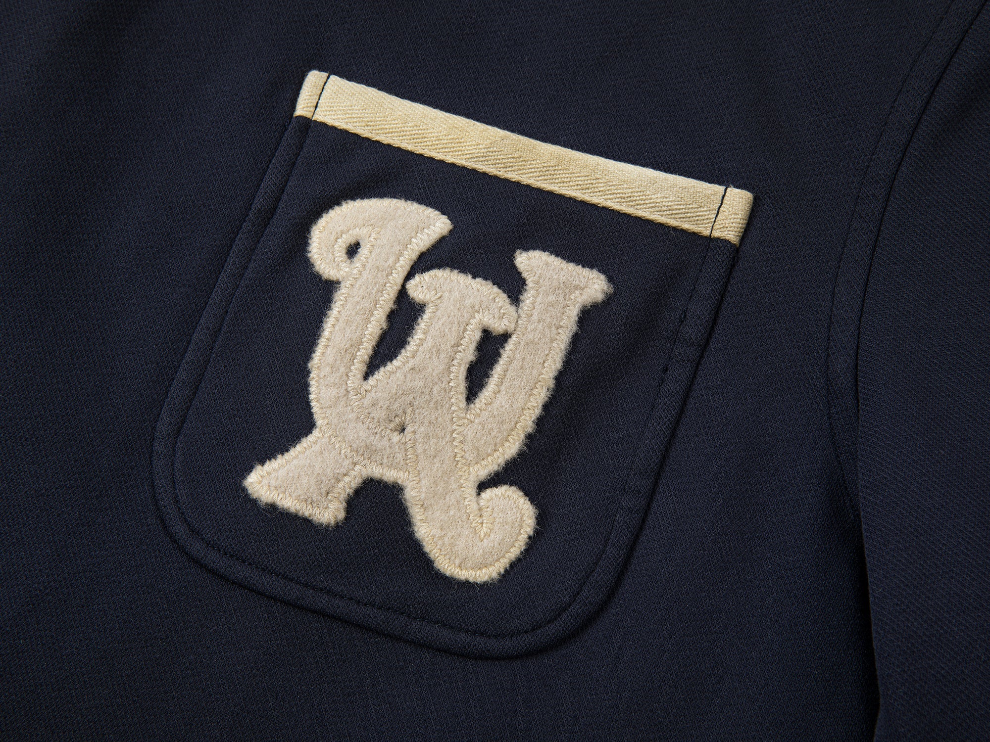 Collegiate contrast trim blazer