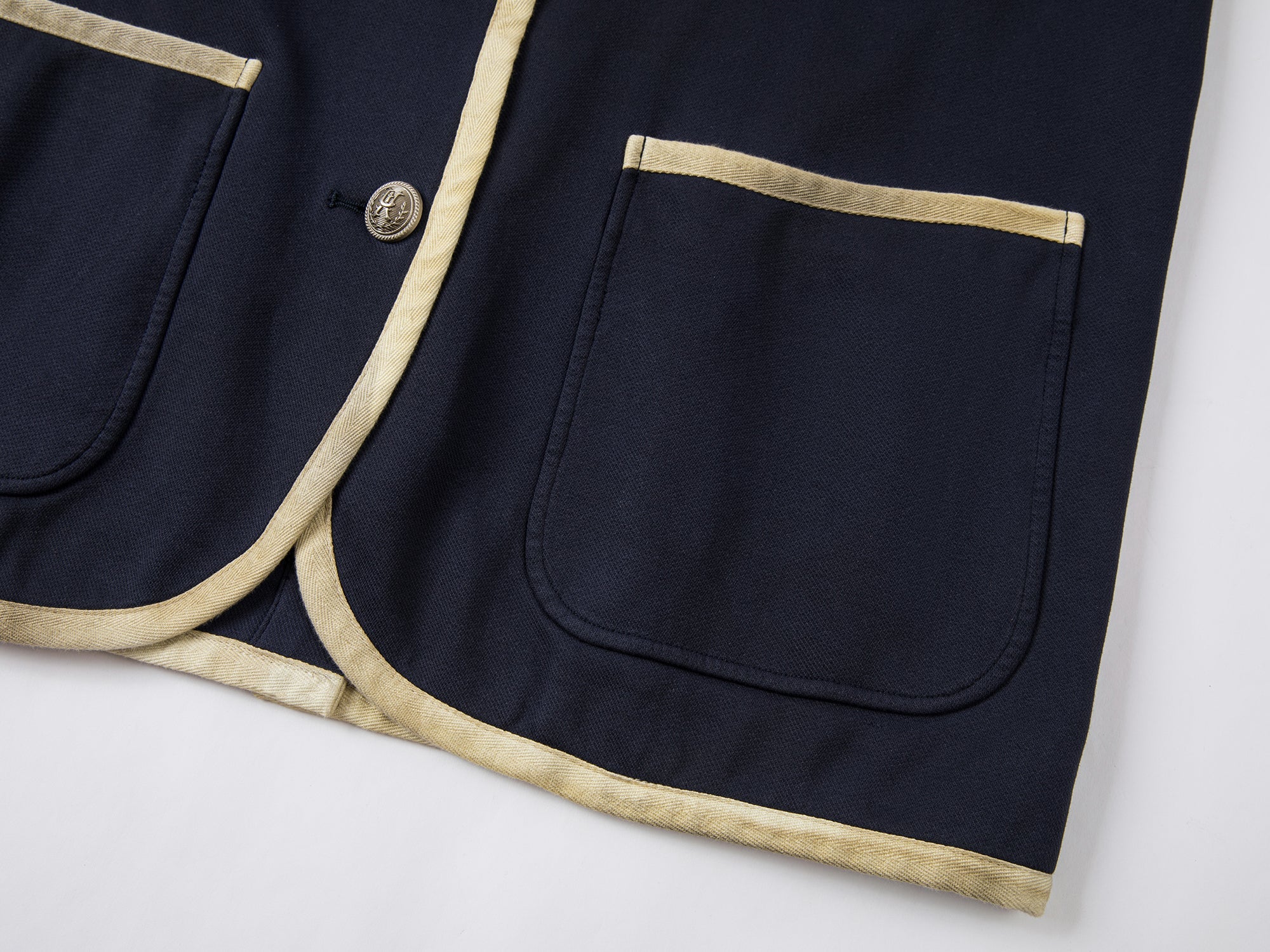 Collegiate contrast trim blazer