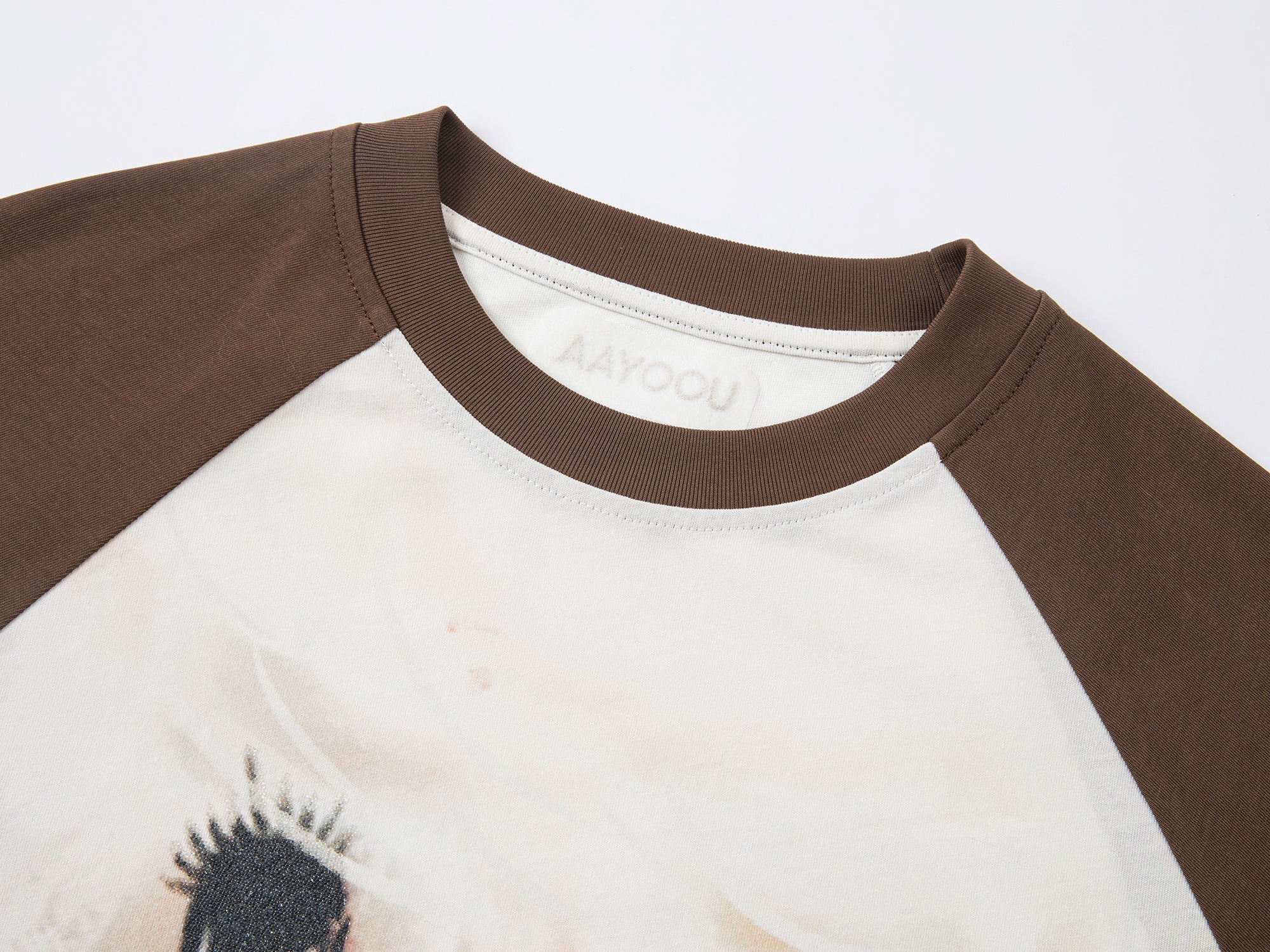 Playful dog raglan sleeve t-shirt