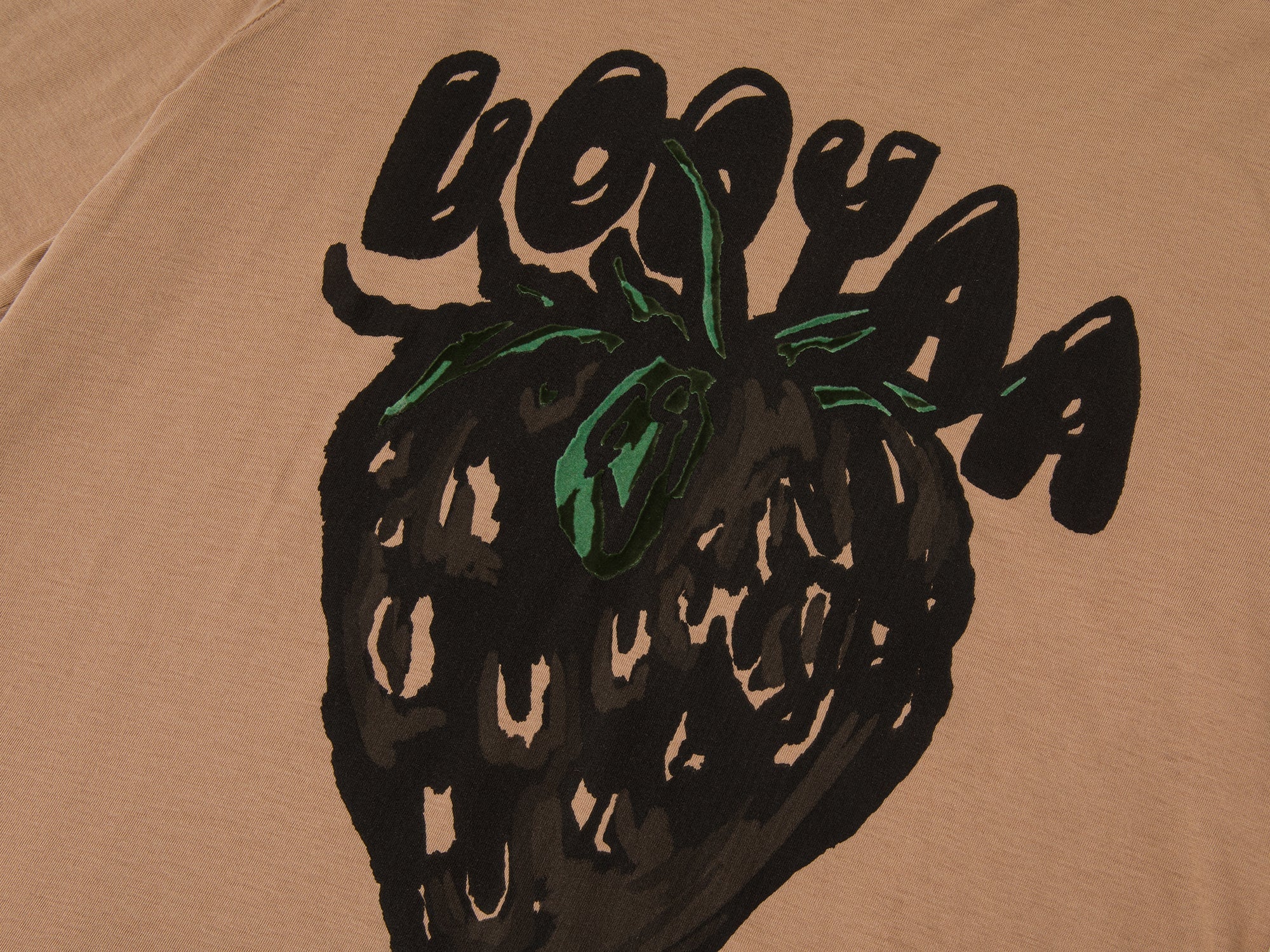 Graffiti strawberry long-sleeve t-shirt