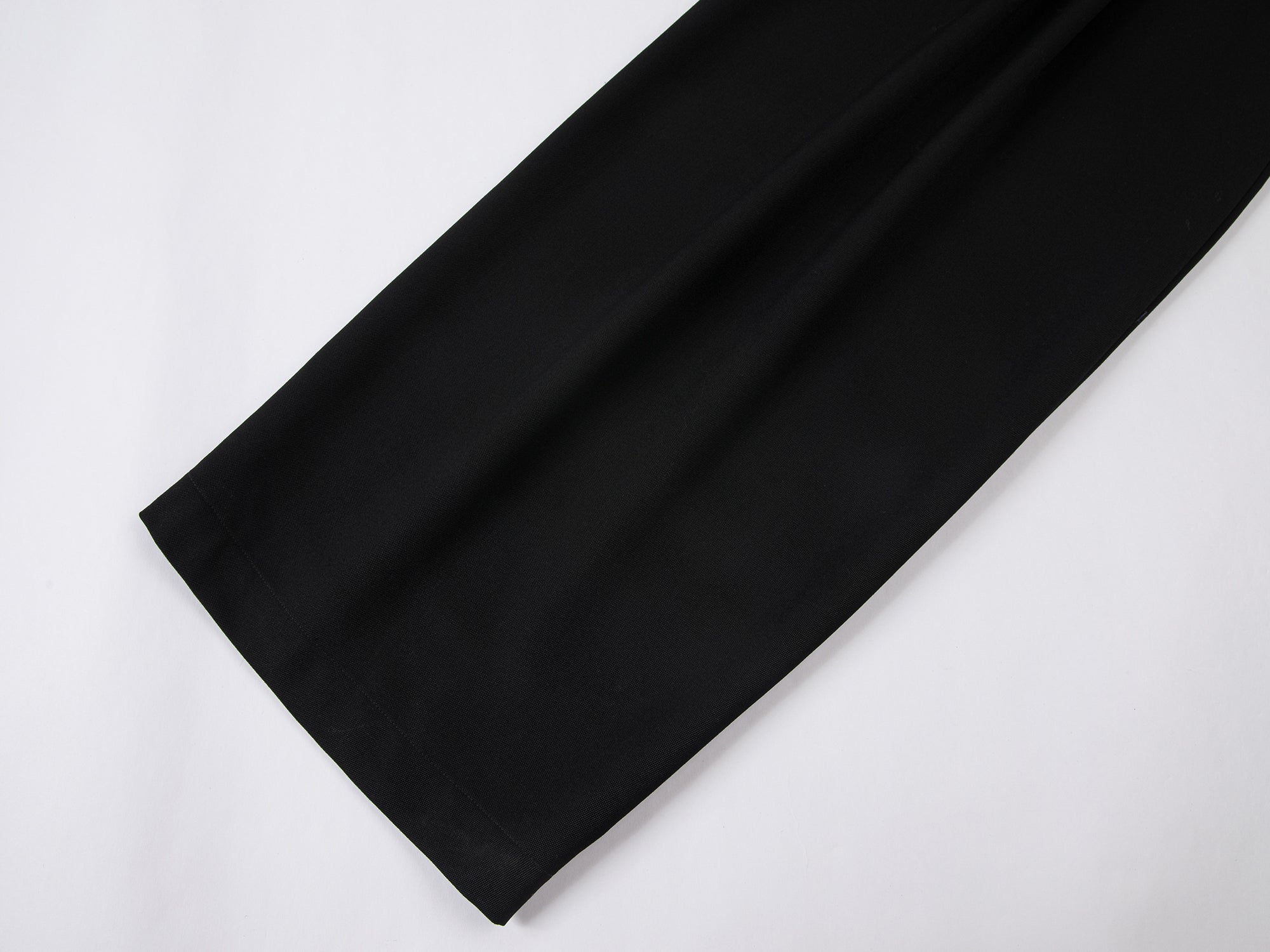 Wide-leg double-pleat trousers