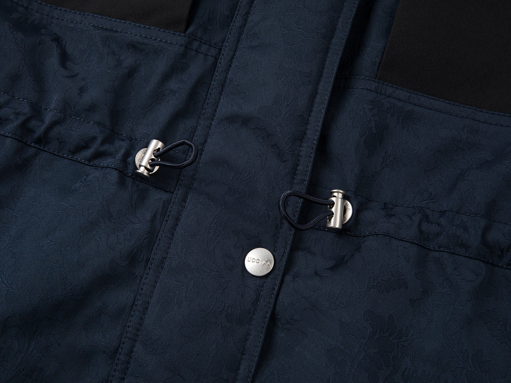 Satin utility padded parka jacket