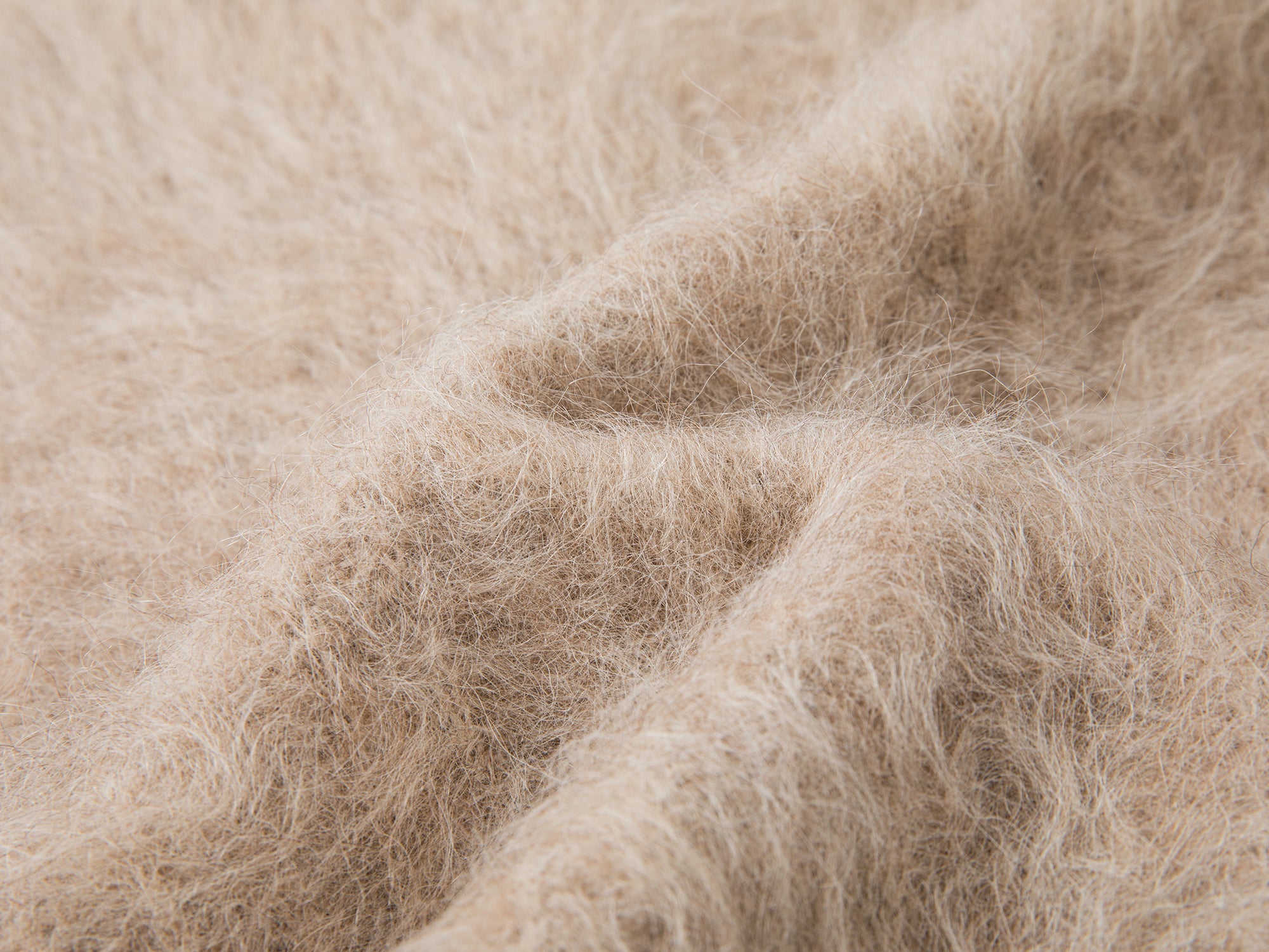 Fluffly long sleeve wool cardigan