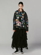 Anime girl tapestry workwear jacket