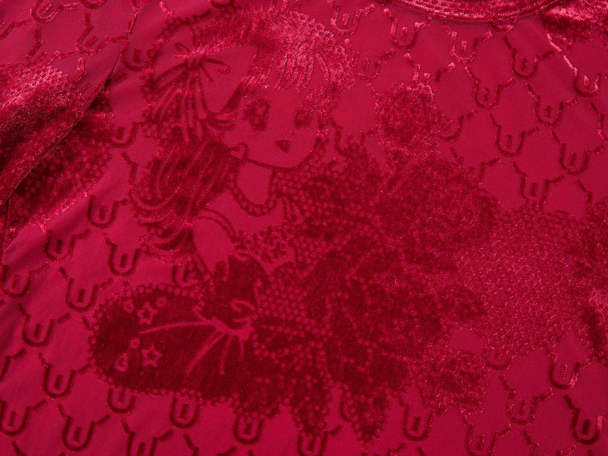 Anime girl velvet burnout t-shirt