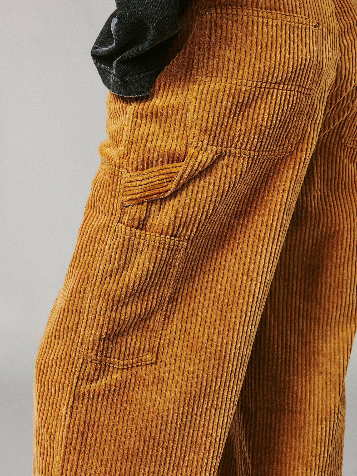 Washed corduroy workwear pants