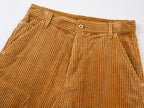Washed corduroy workwear pants