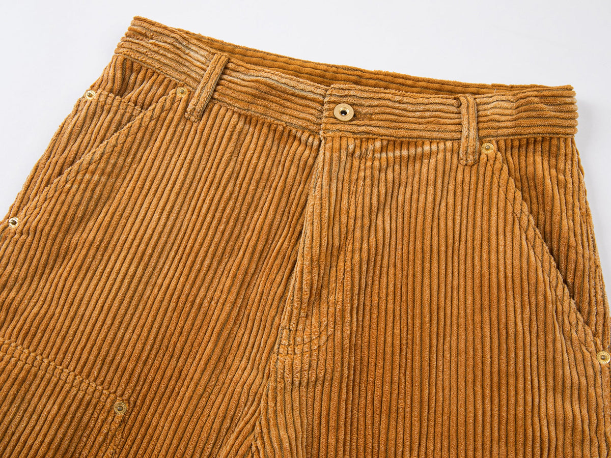 Washed corduroy workwear pants