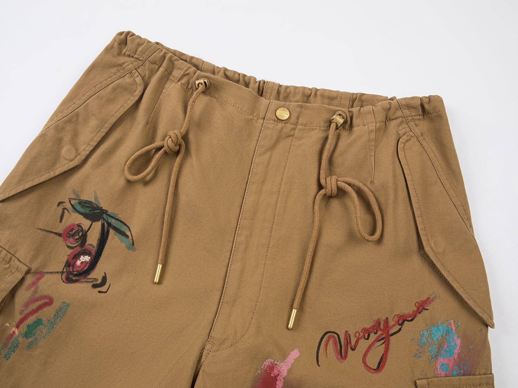 Vintage graffiti paratrooper pants