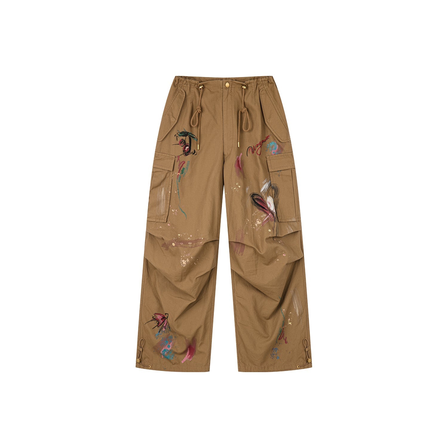 Vintage graffiti paratrooper pants