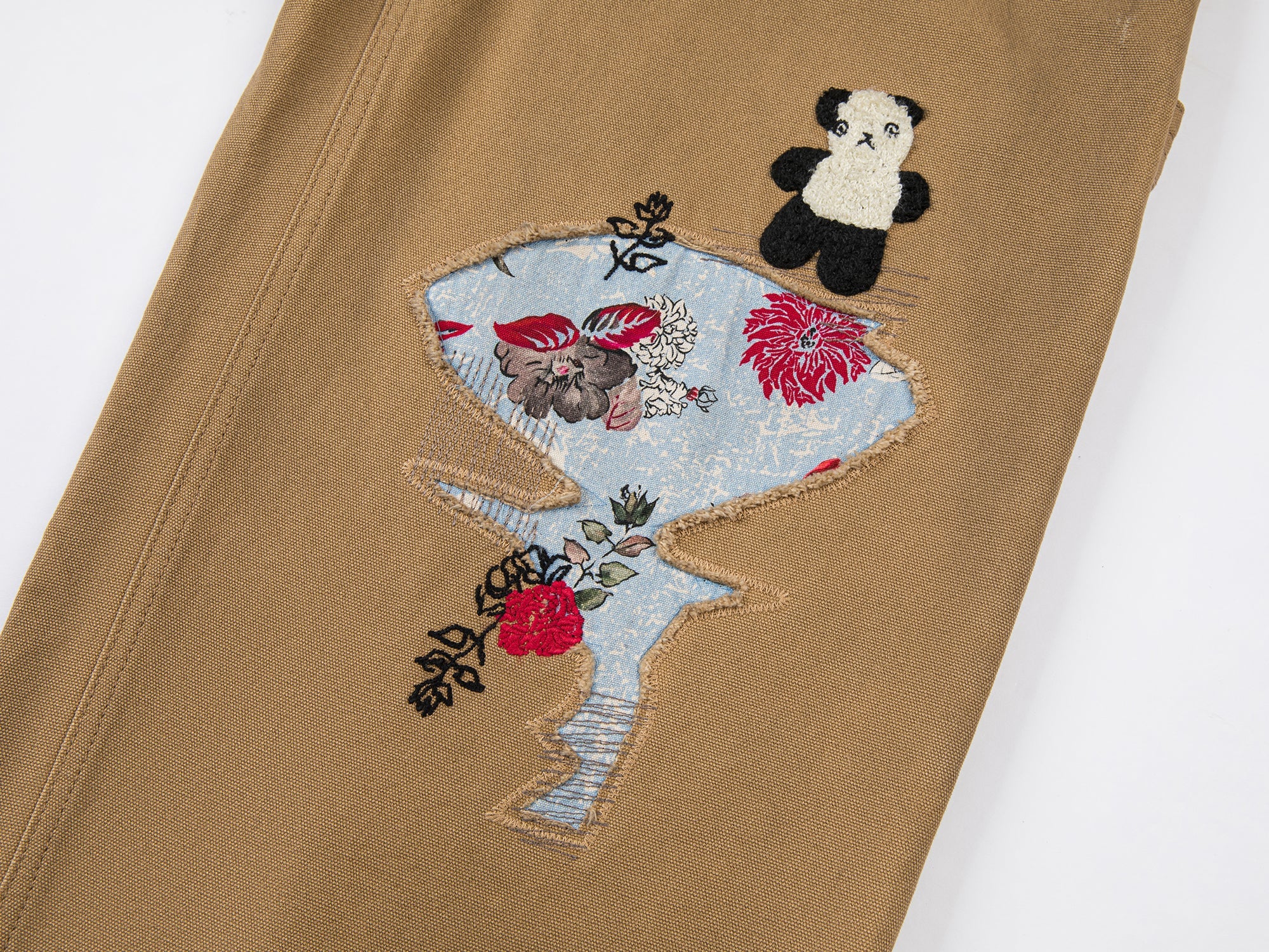 Artistic patchwork work pants