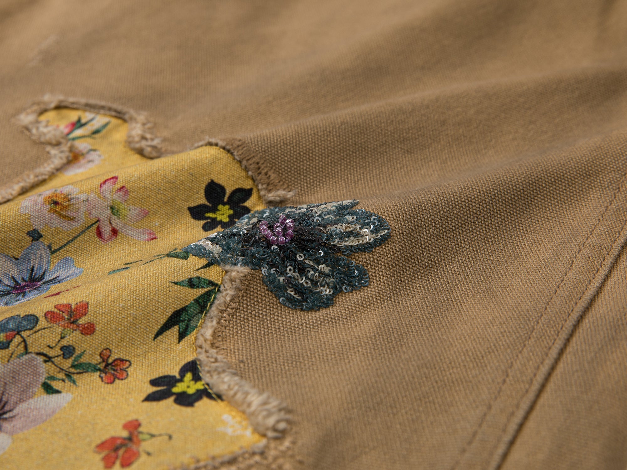 Artistic patchwork work pants