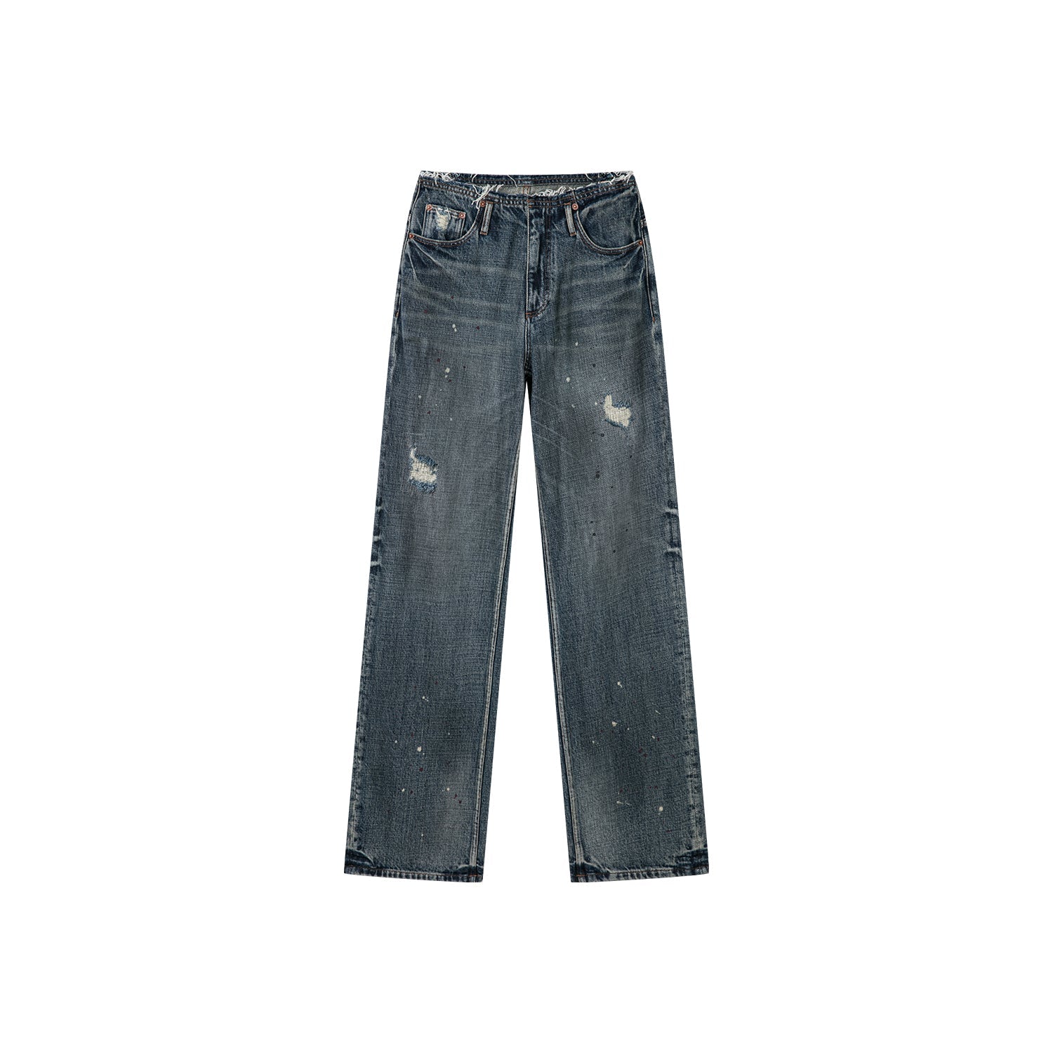 Paint-splatter jeans