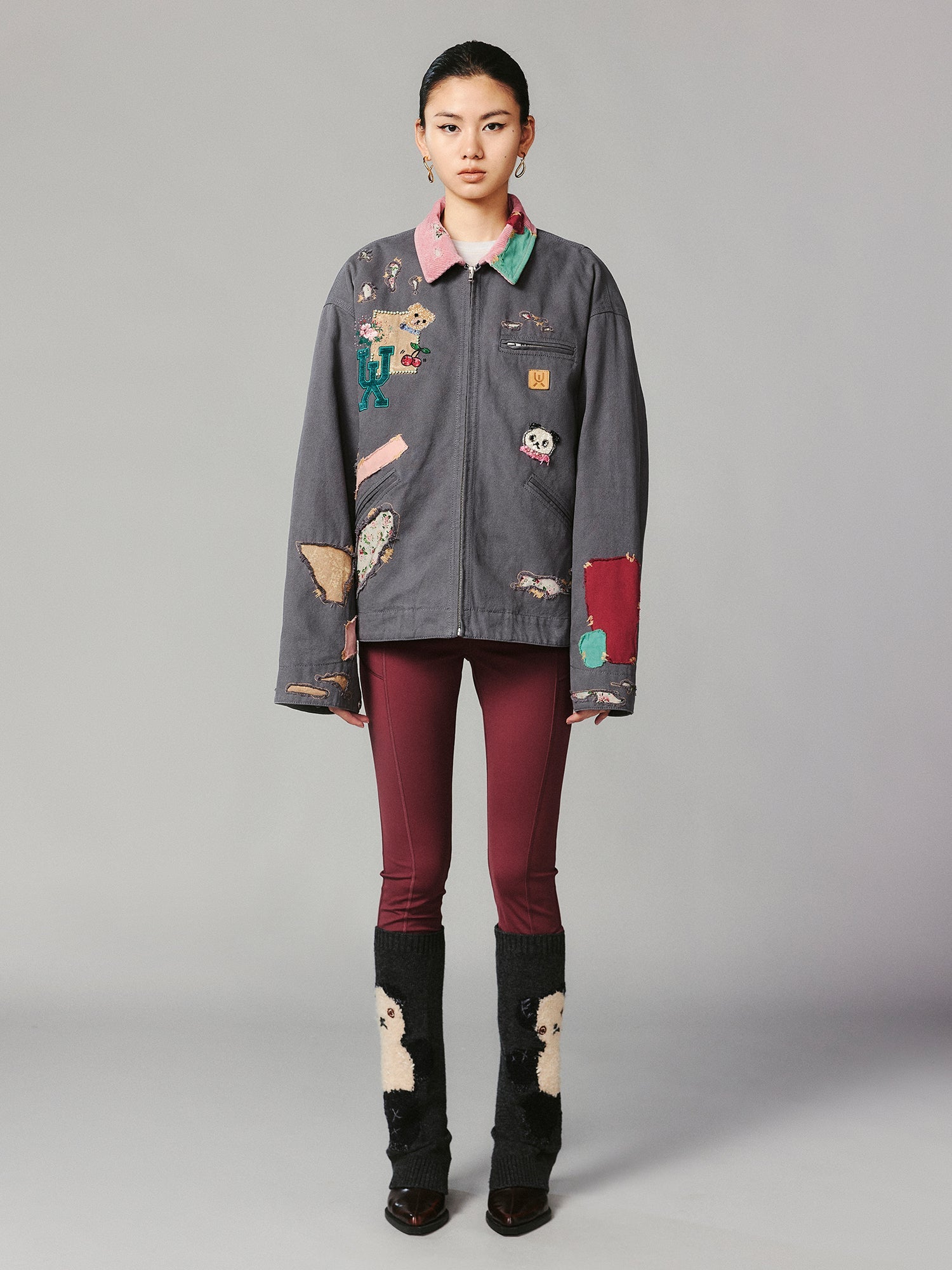 Patch workwear jacket