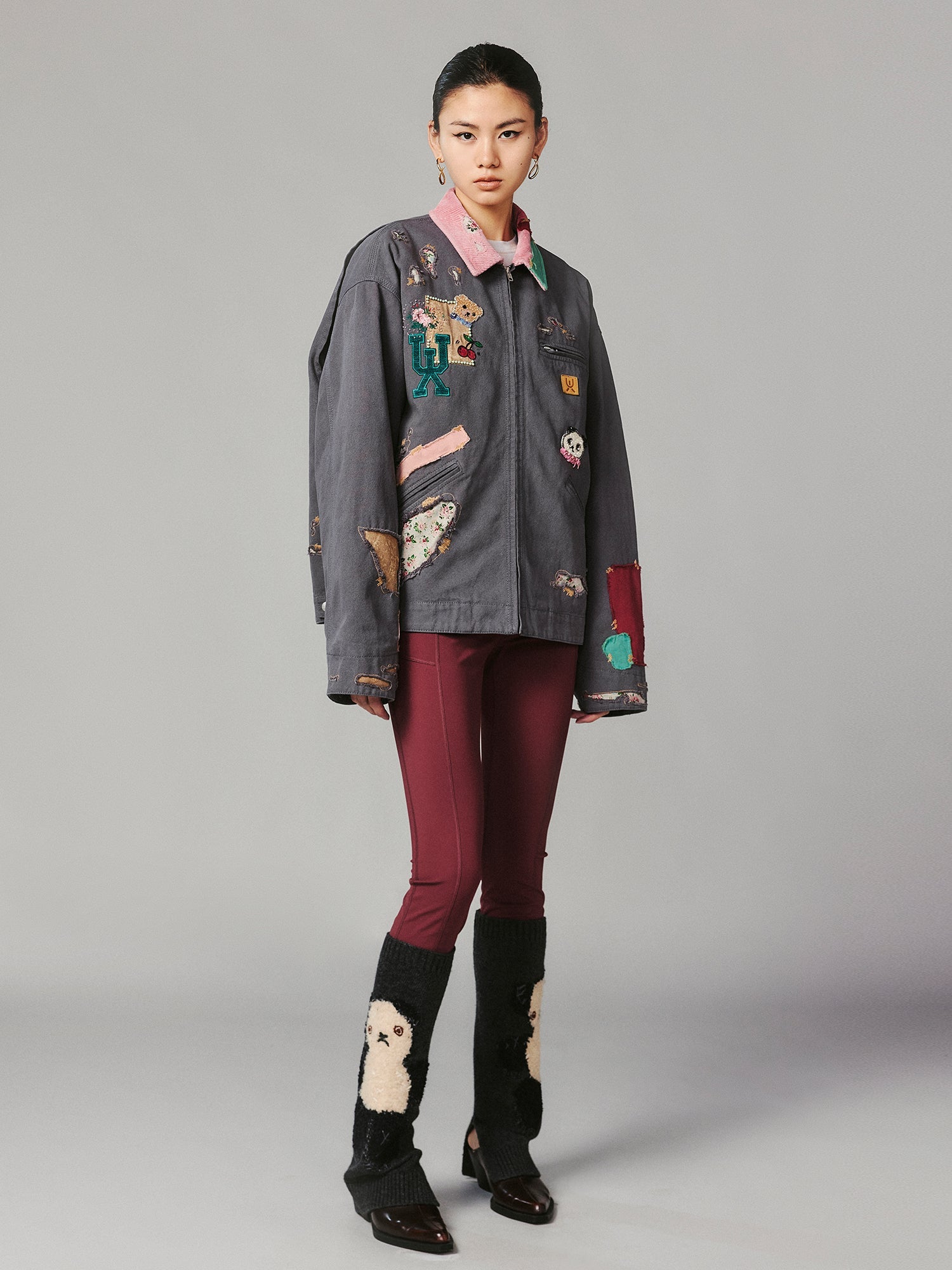 Patch workwear jacket