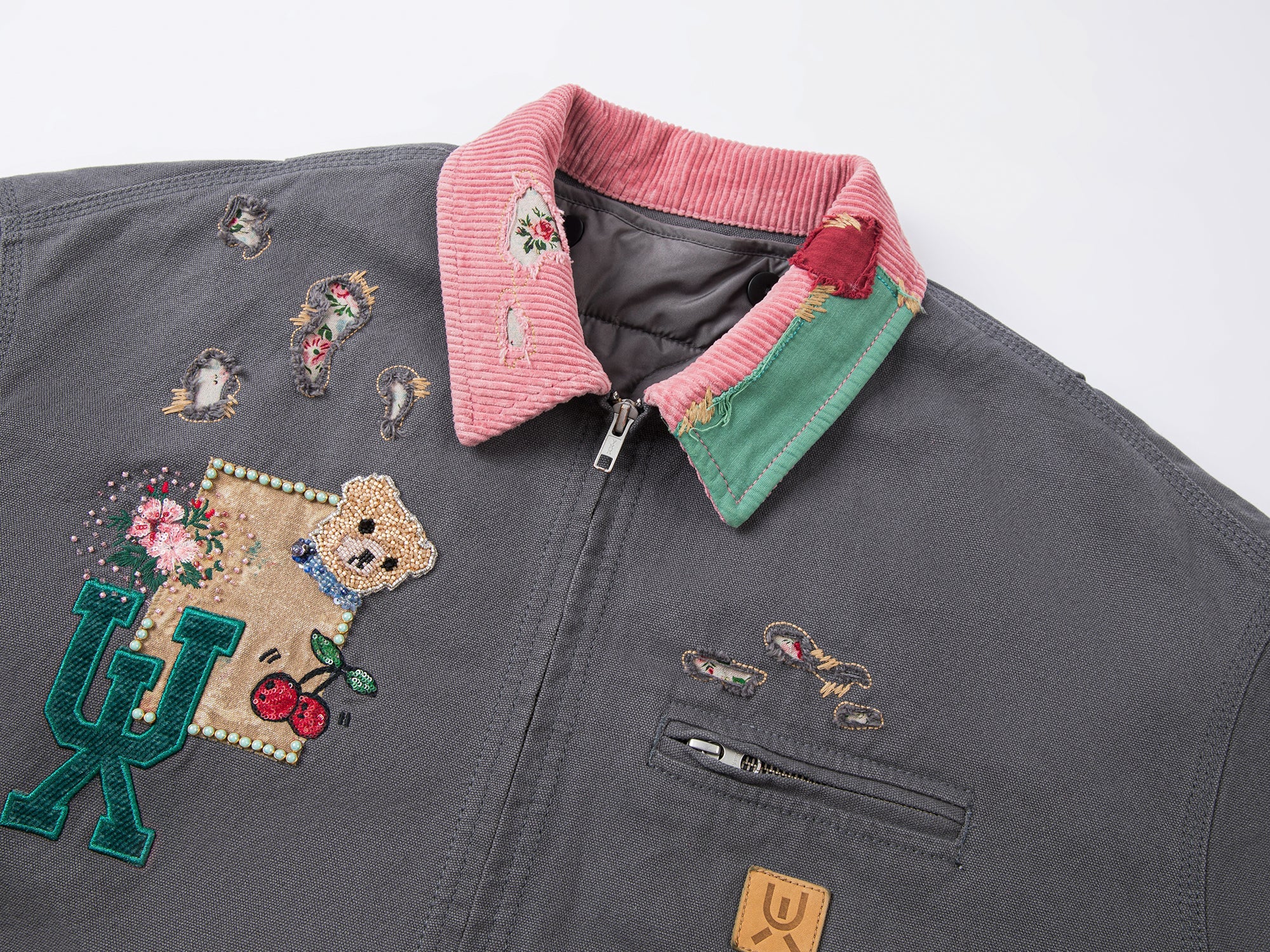 Patch workwear jacket