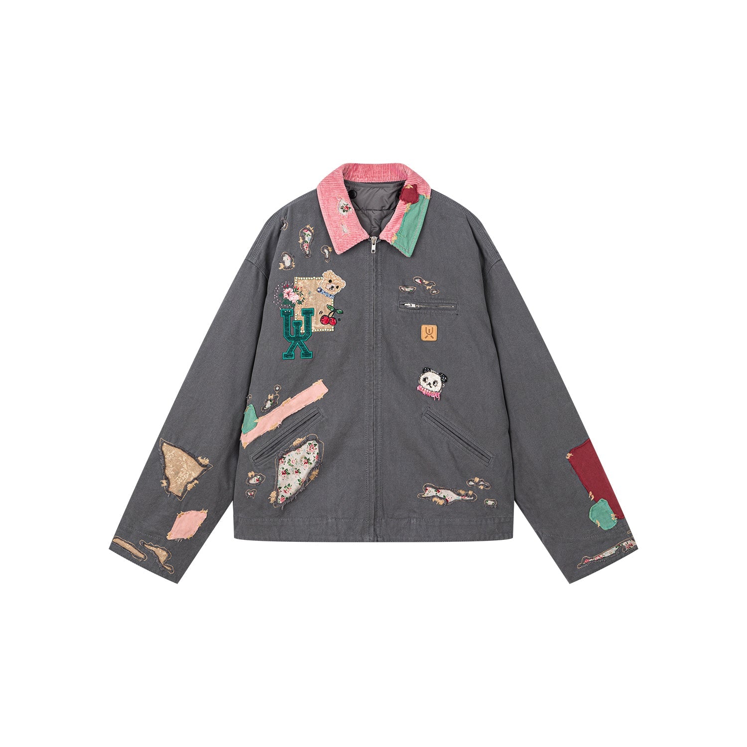 Patch workwear jacket