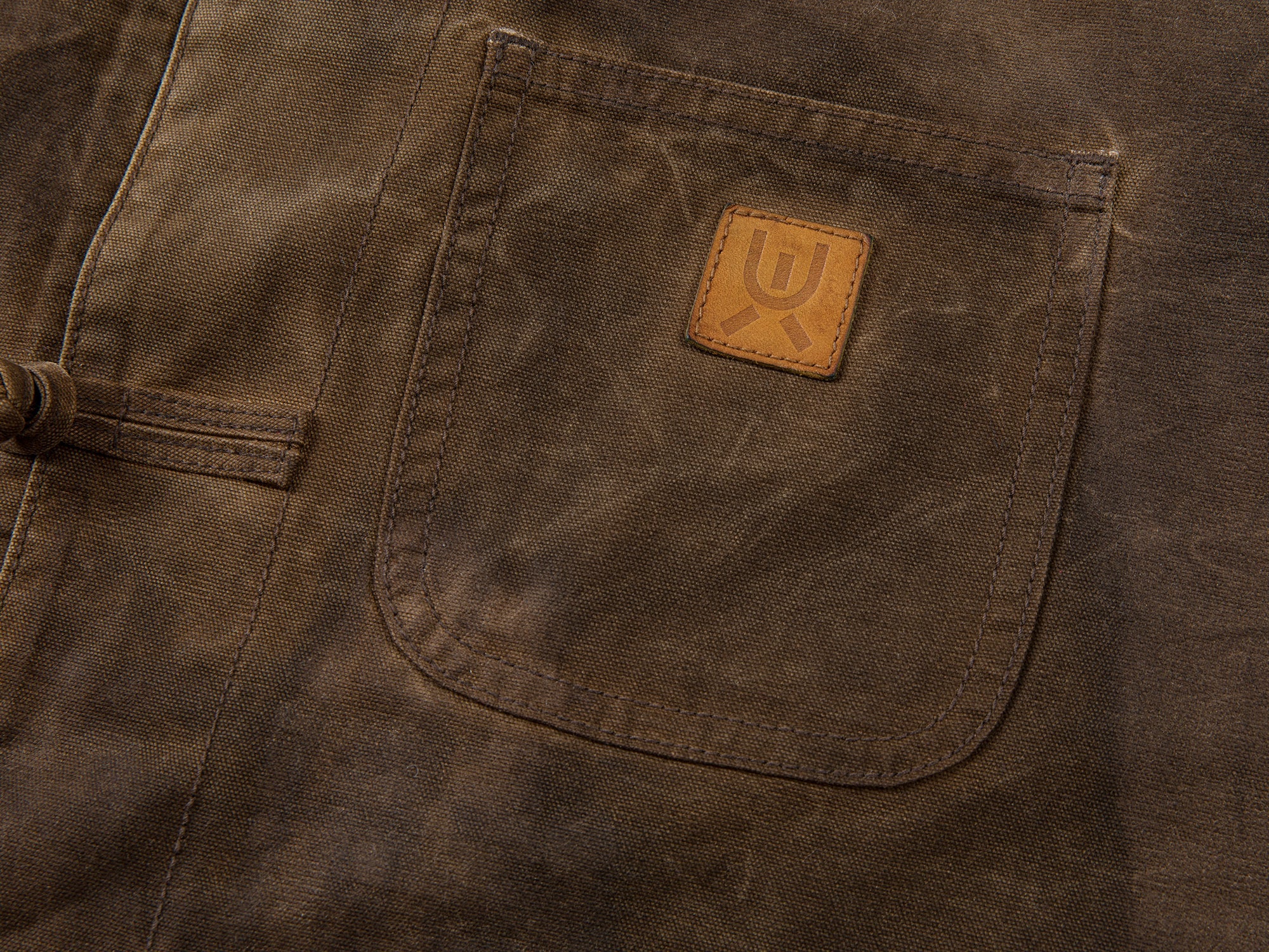 Vintage-inspired Chinese knot button workwear jacket