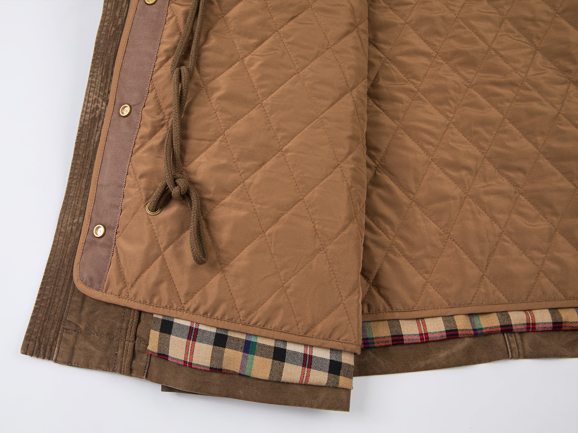 Vintage-inspired Chinese knot button workwear jacket