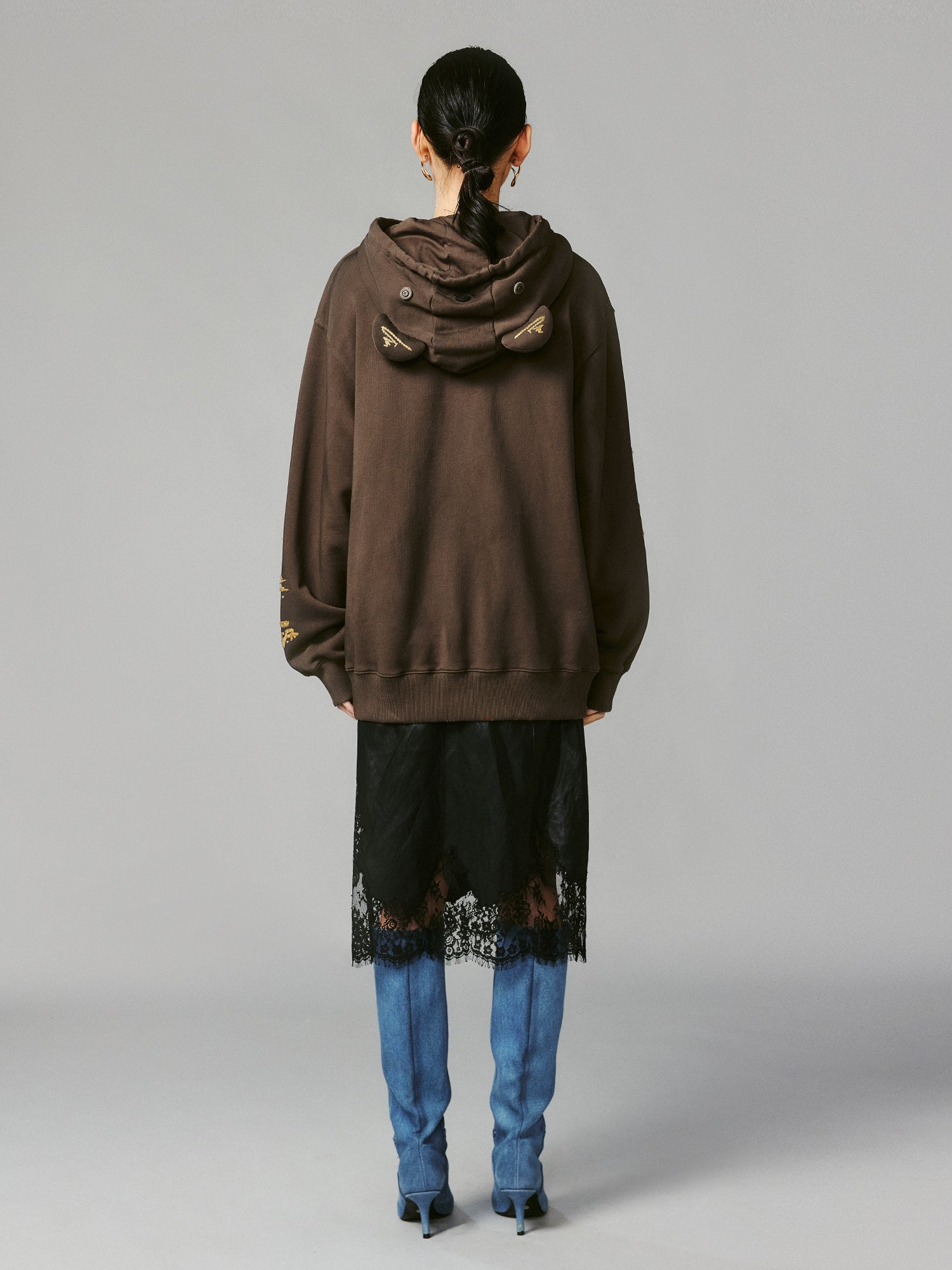 Playful teddy bear hoodie