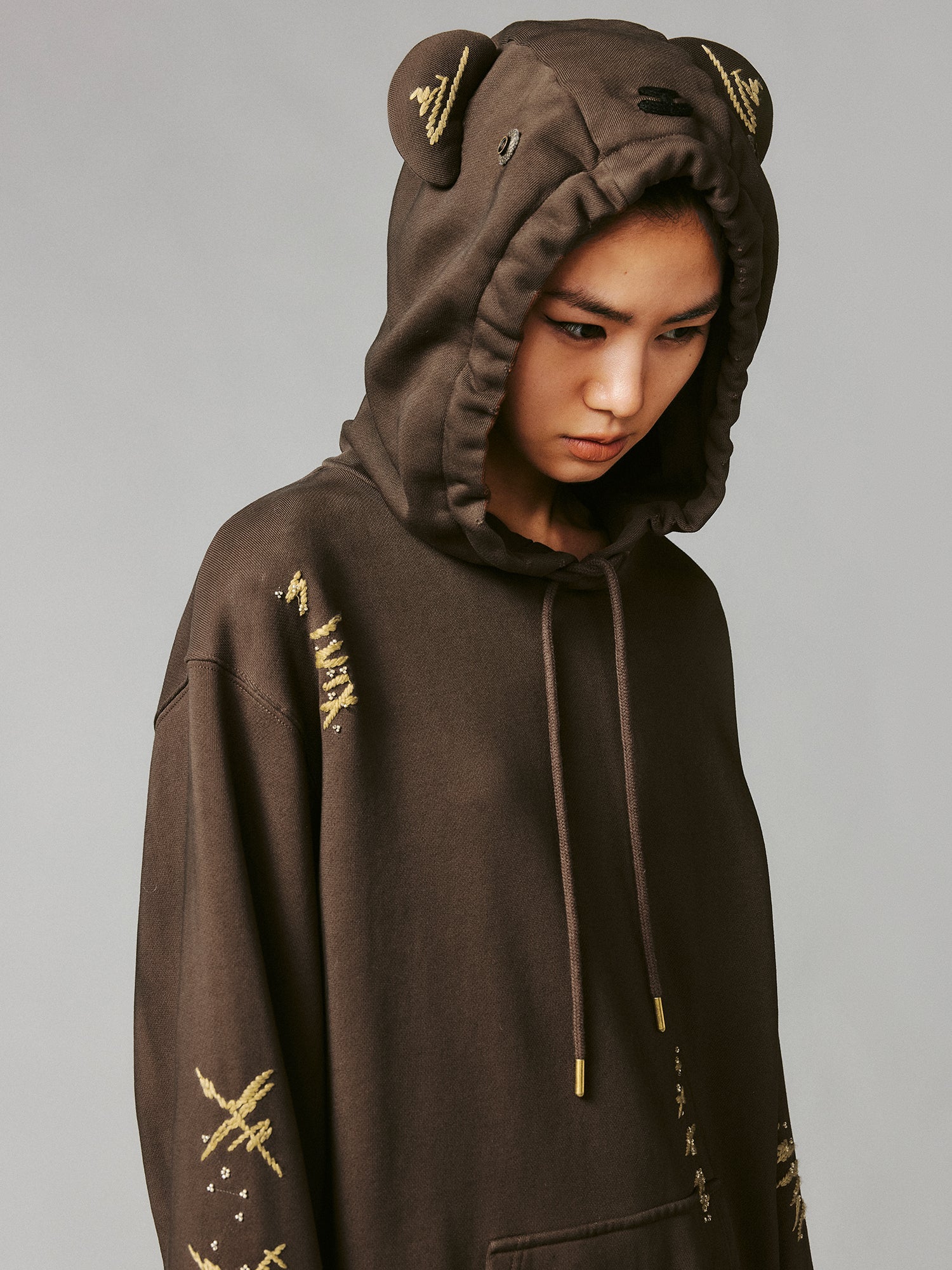 Playful teddy bear hoodie