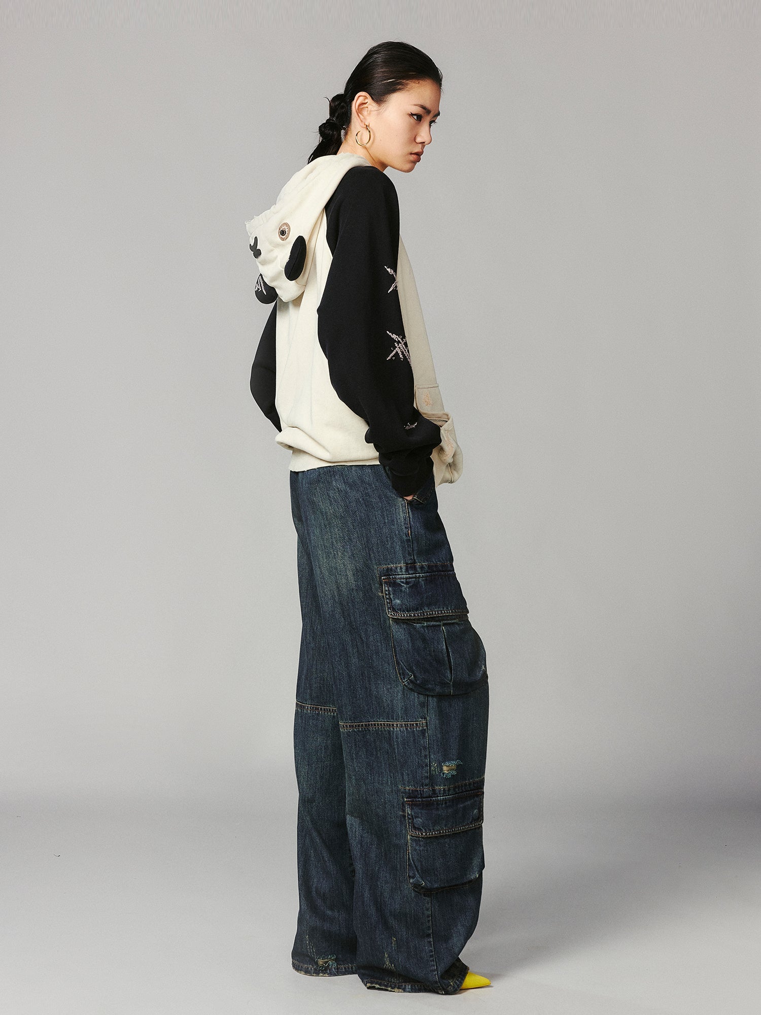 Playful panda hoodie