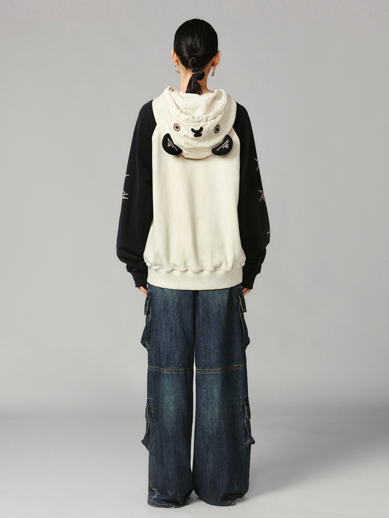 Playful panda hoodie