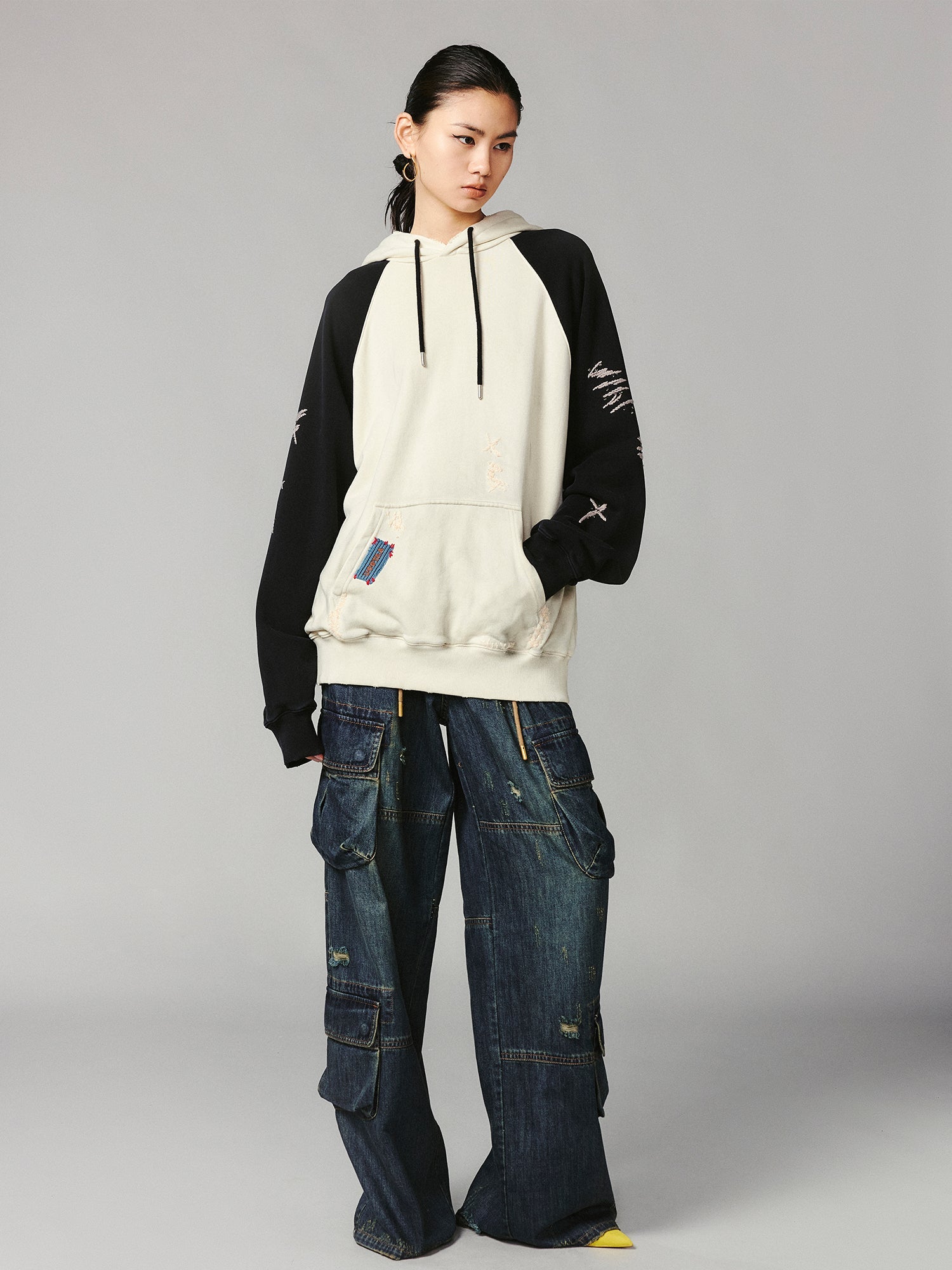 Playful panda hoodie