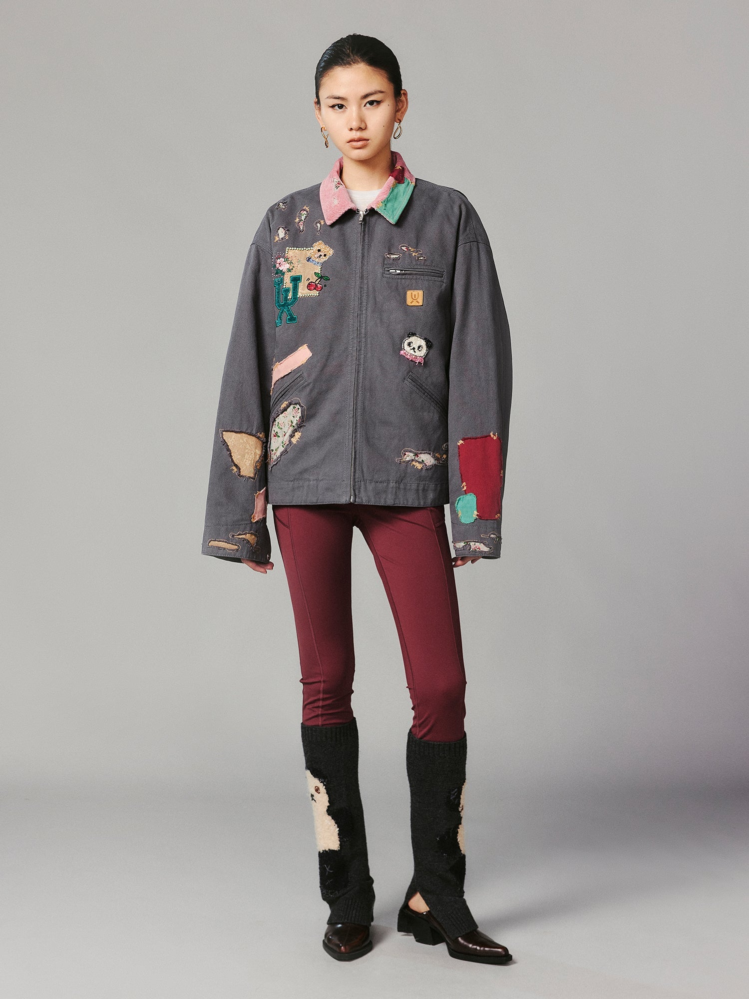 Panda sock-leg yoga pants