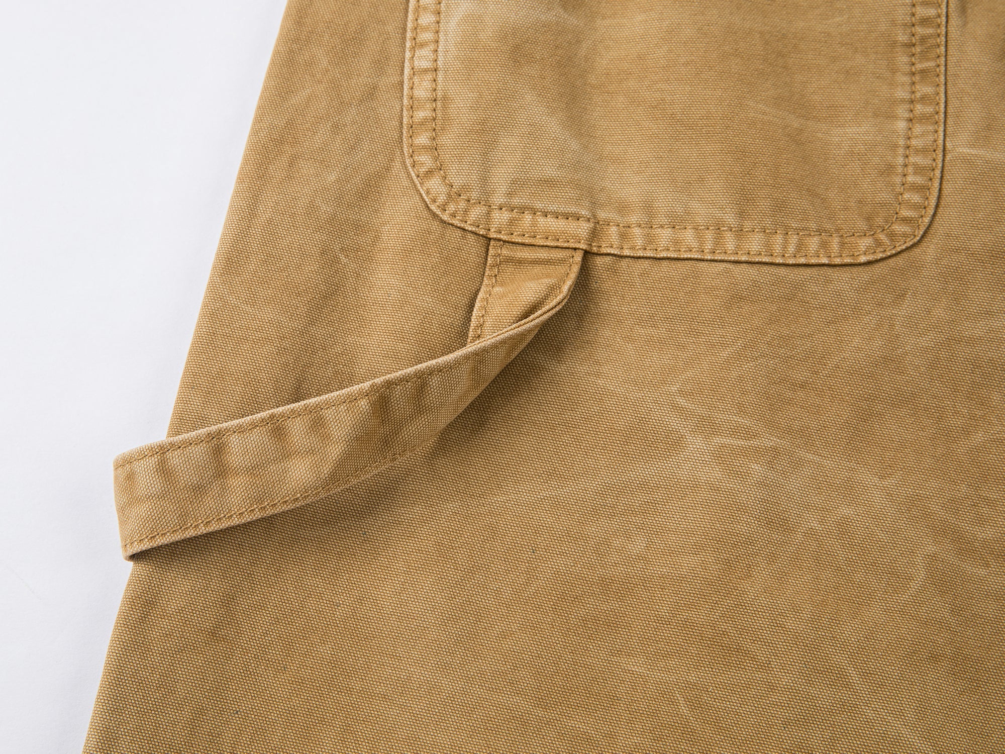 Floral embroidered and beaded workwear pants