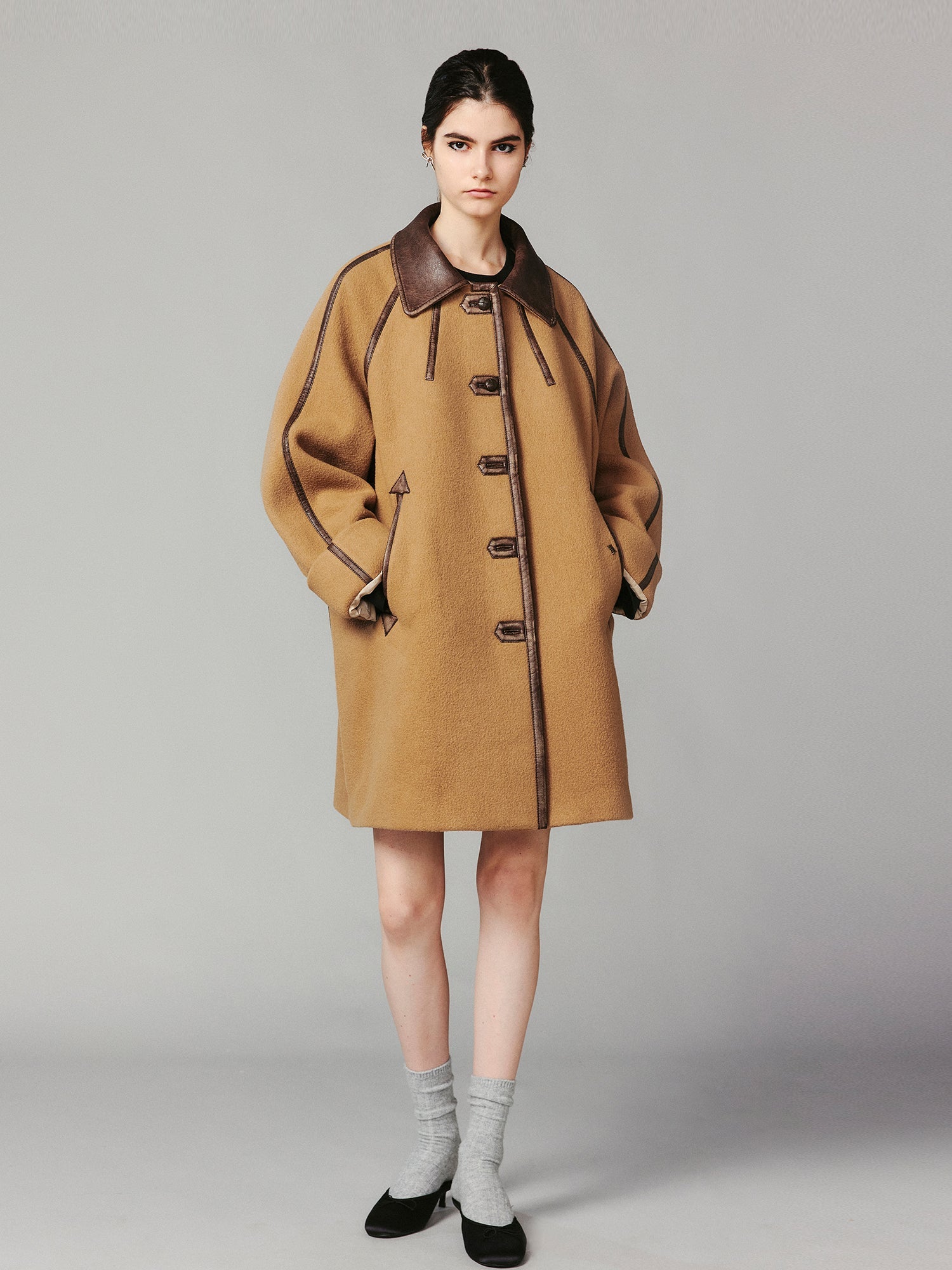 Grainy M35 jacket wool coat