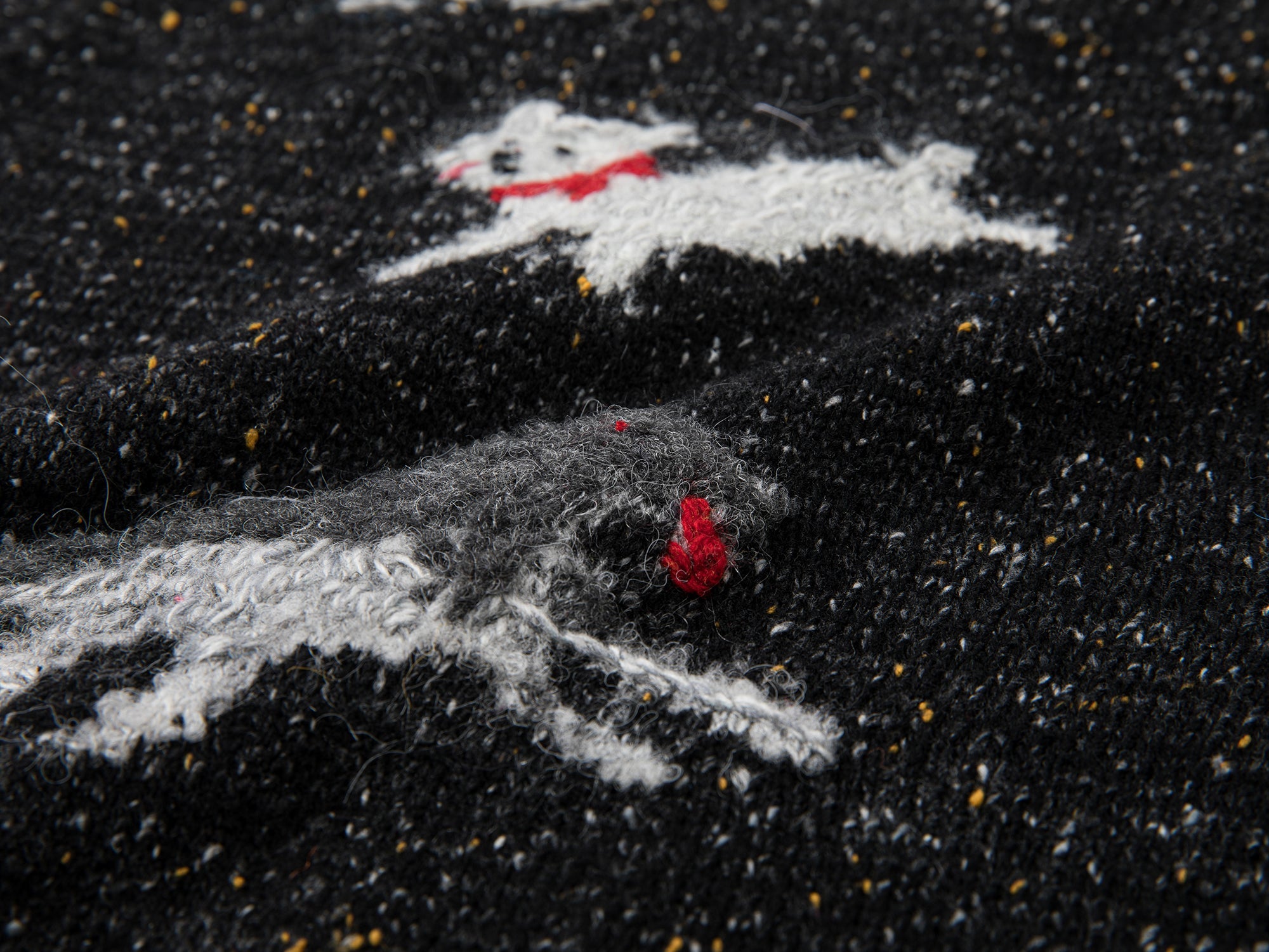 Running panda and puppy pullover sweater vest