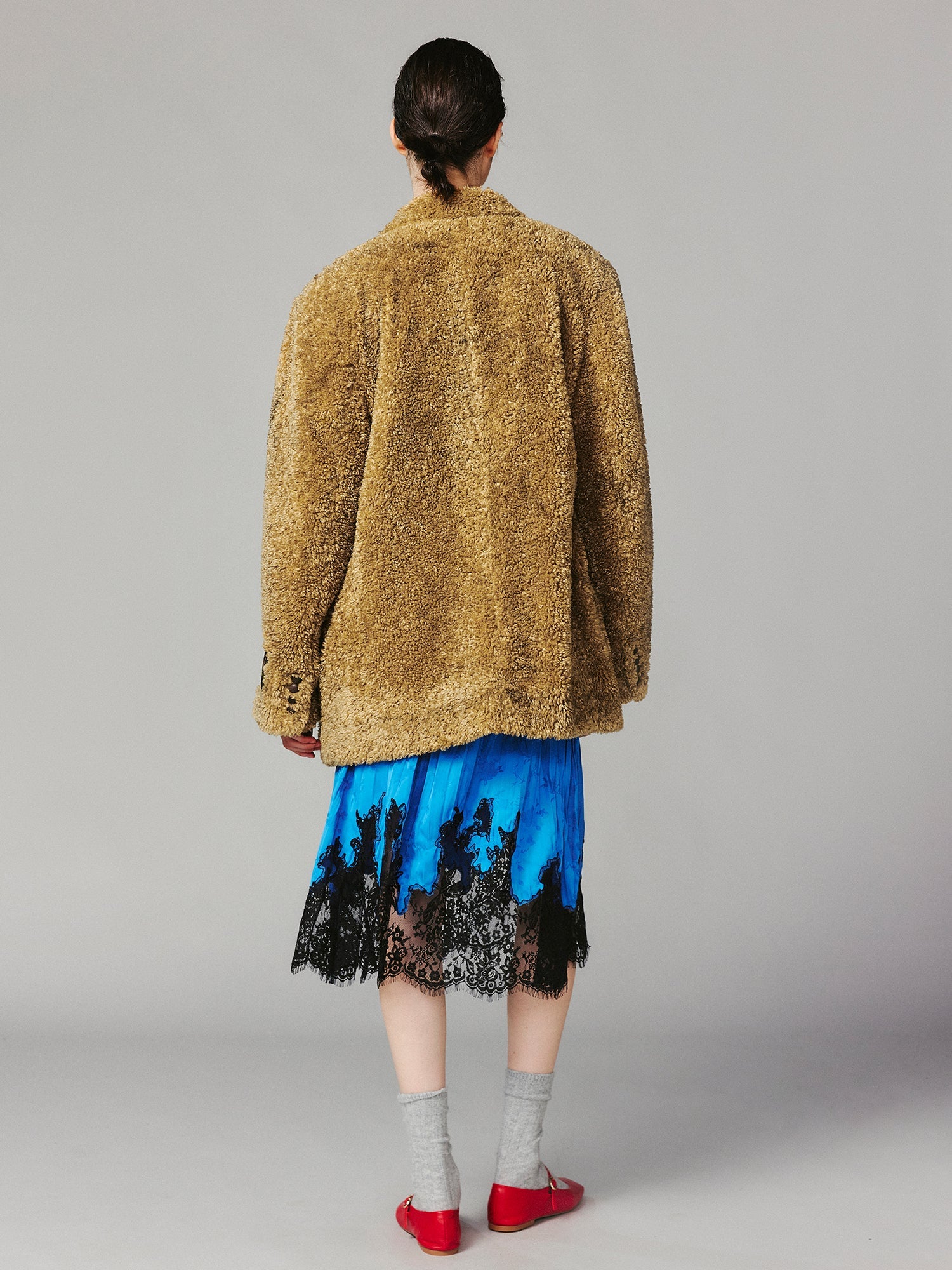 Vintage shearling blazer