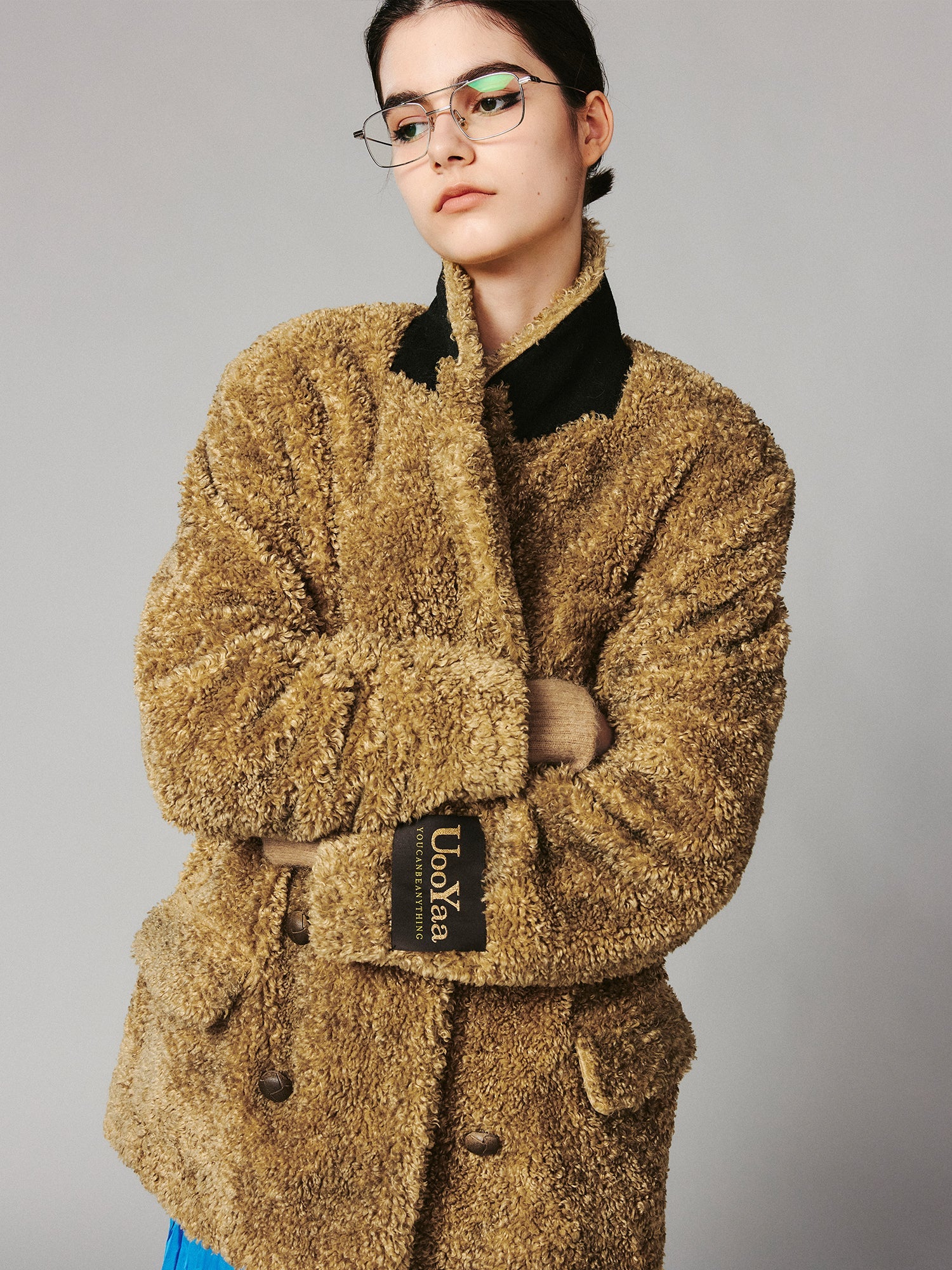 Vintage shearling blazer