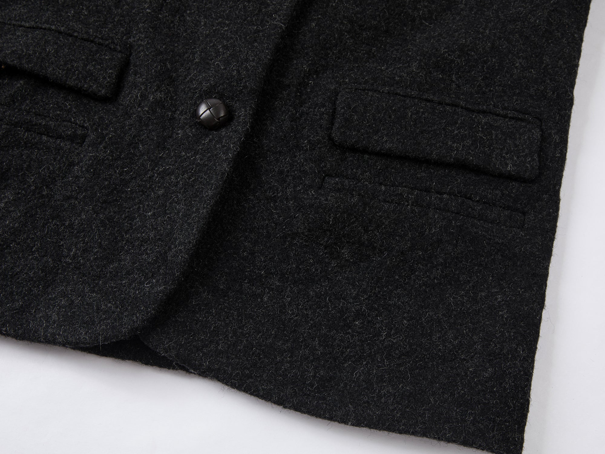 Vintage crinkled wool blazer