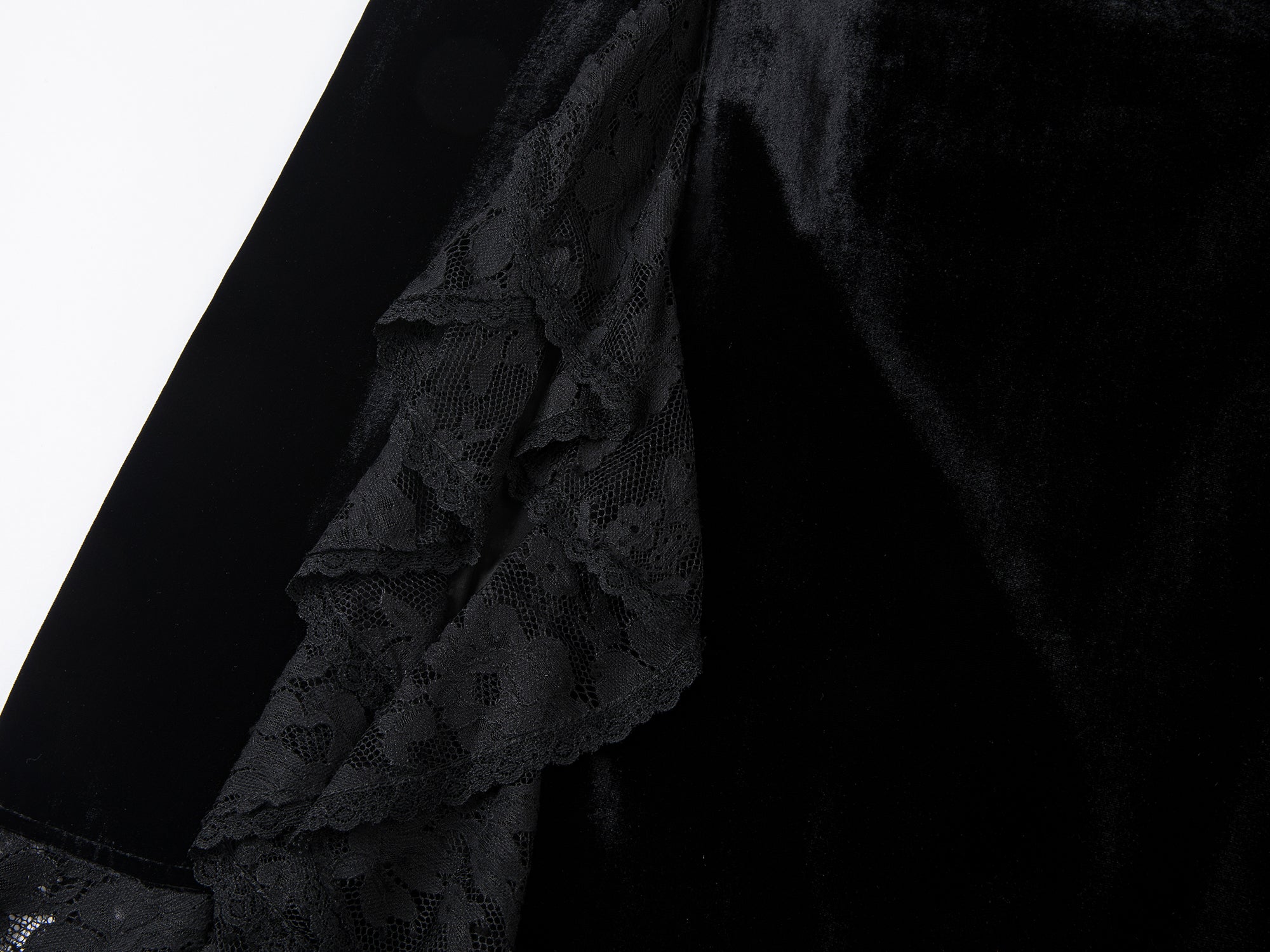 Vintage velvet lace slip dress