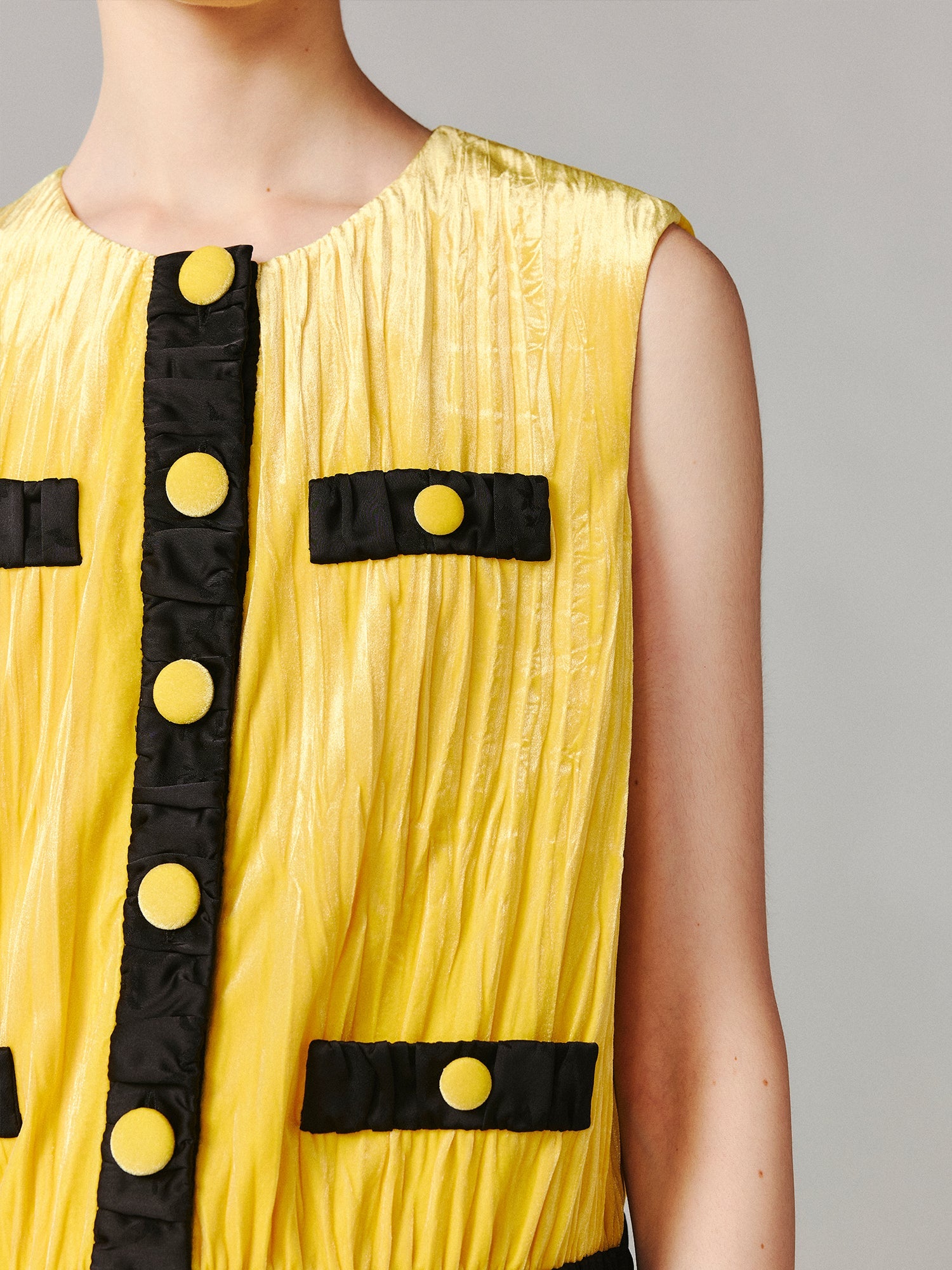 Velvet Chanel-style tank dress