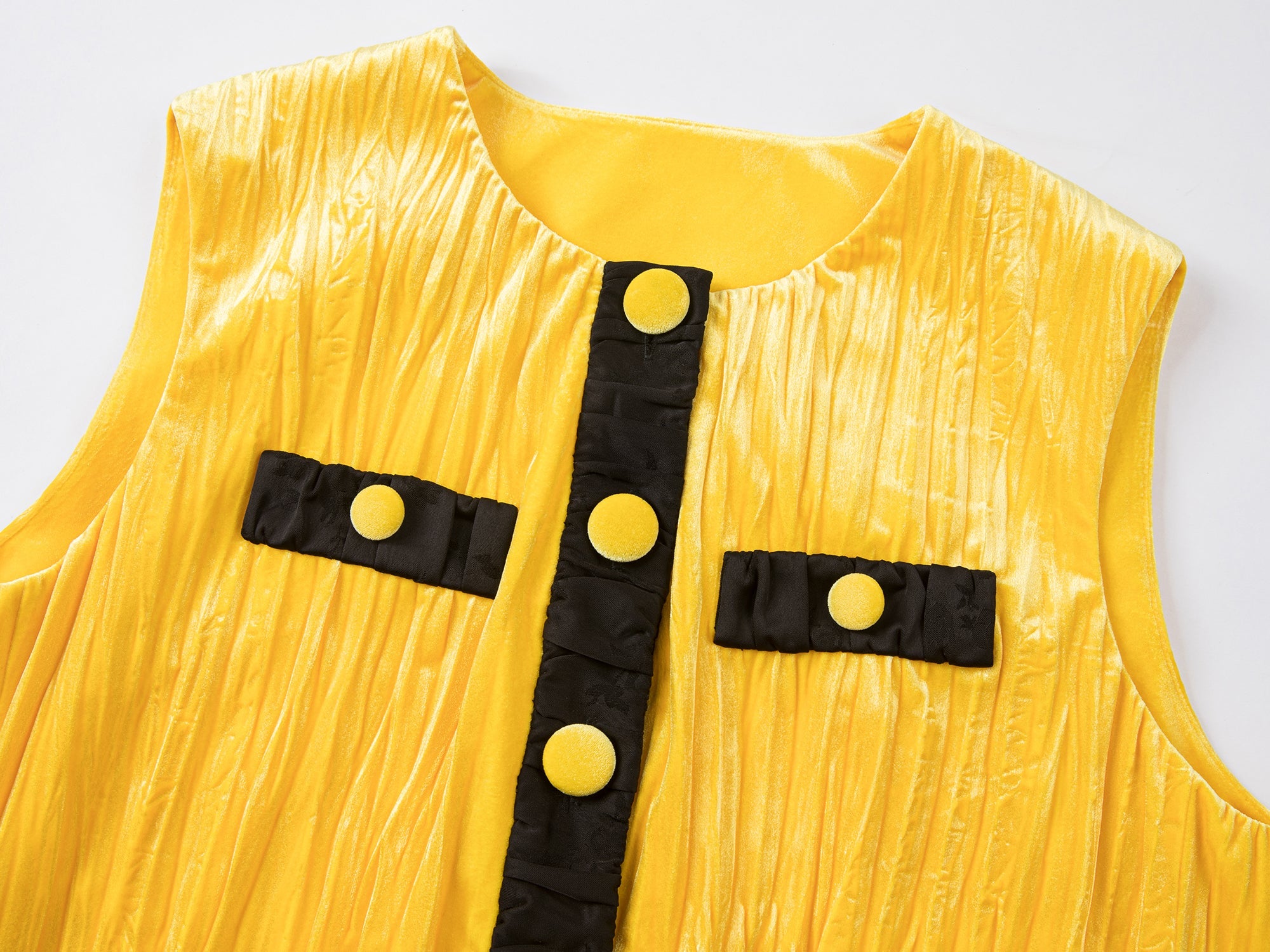 Velvet Chanel-style tank dress